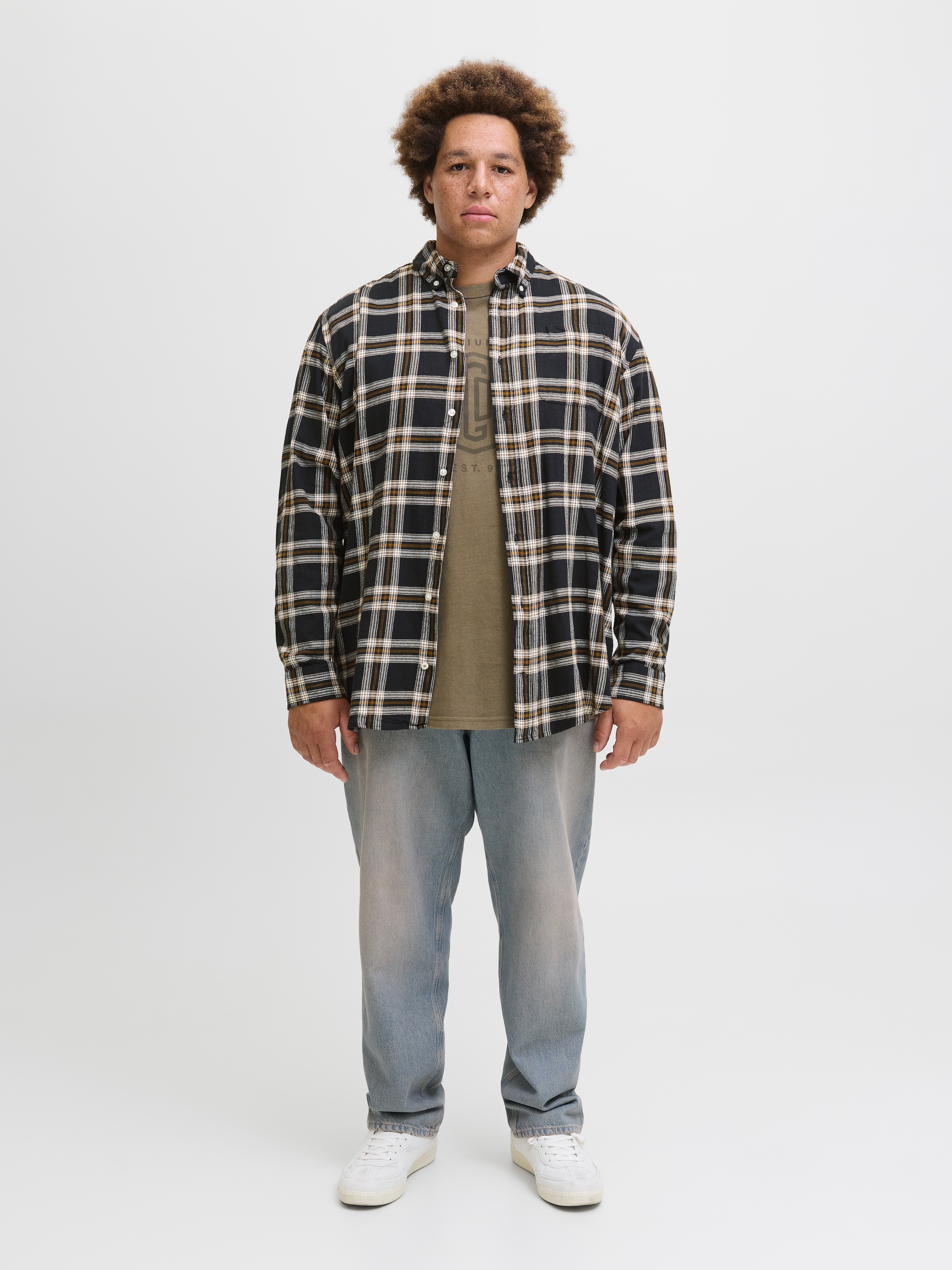 Jack & Jones PlusSize Langarmhemd »JJECLASSIC FLANNEL CHECK SHIRT LS SN PLS«