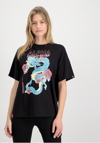T-Shirt »ALPHA INDUSTRIES Women - T-Shirts Heritage Dragon OS T Wmn«