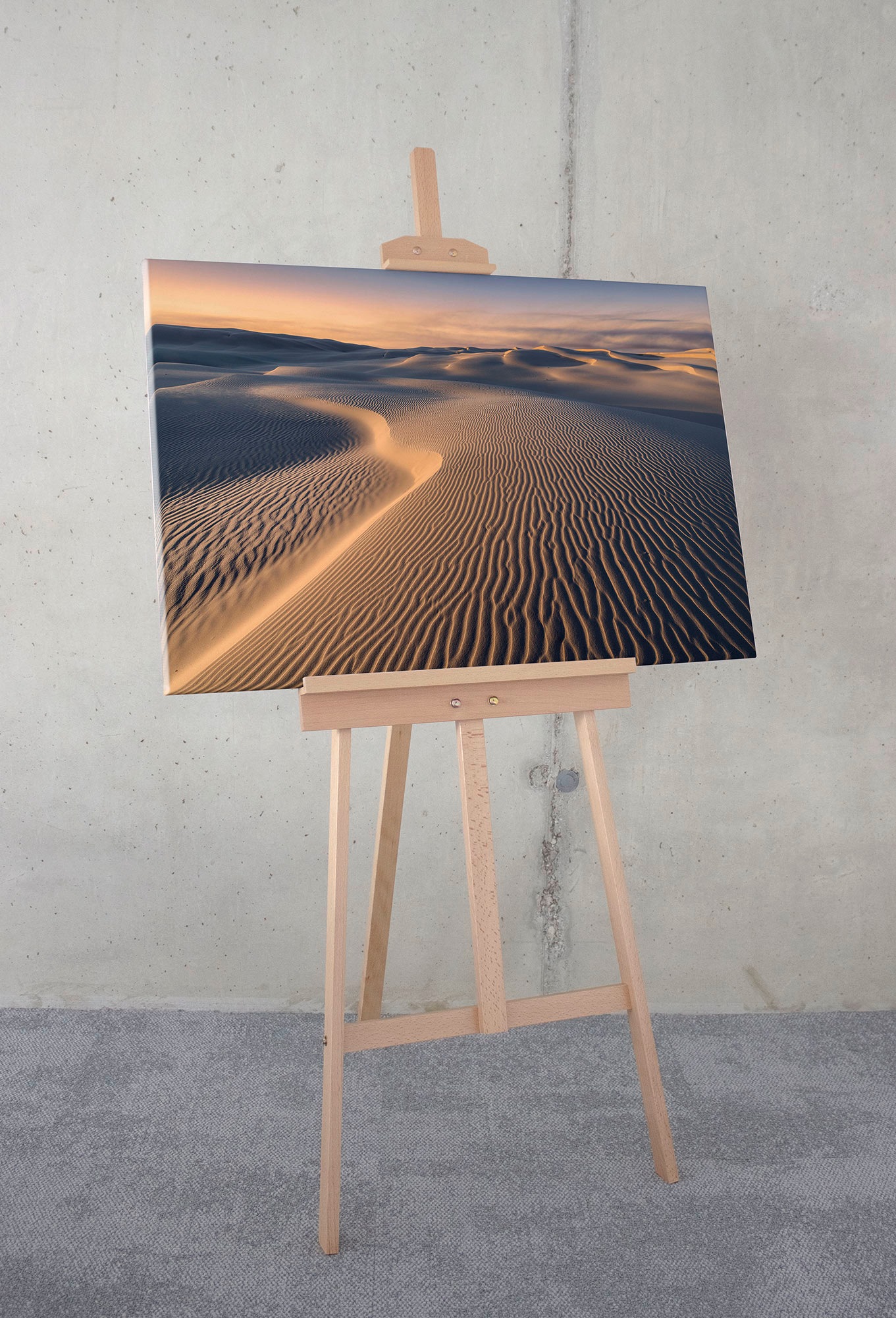 Komar Leinwandbild »Sand Storm - Grösse 90 x 60 cm«, Baum-Blätter-Natur-Berge-Blumen-Foto-Jahreszeiten-Landschaft-Meer-Strand-Palmen, (Packung, 1 St.), Keilrahmenbild mi Echtholzrahmen