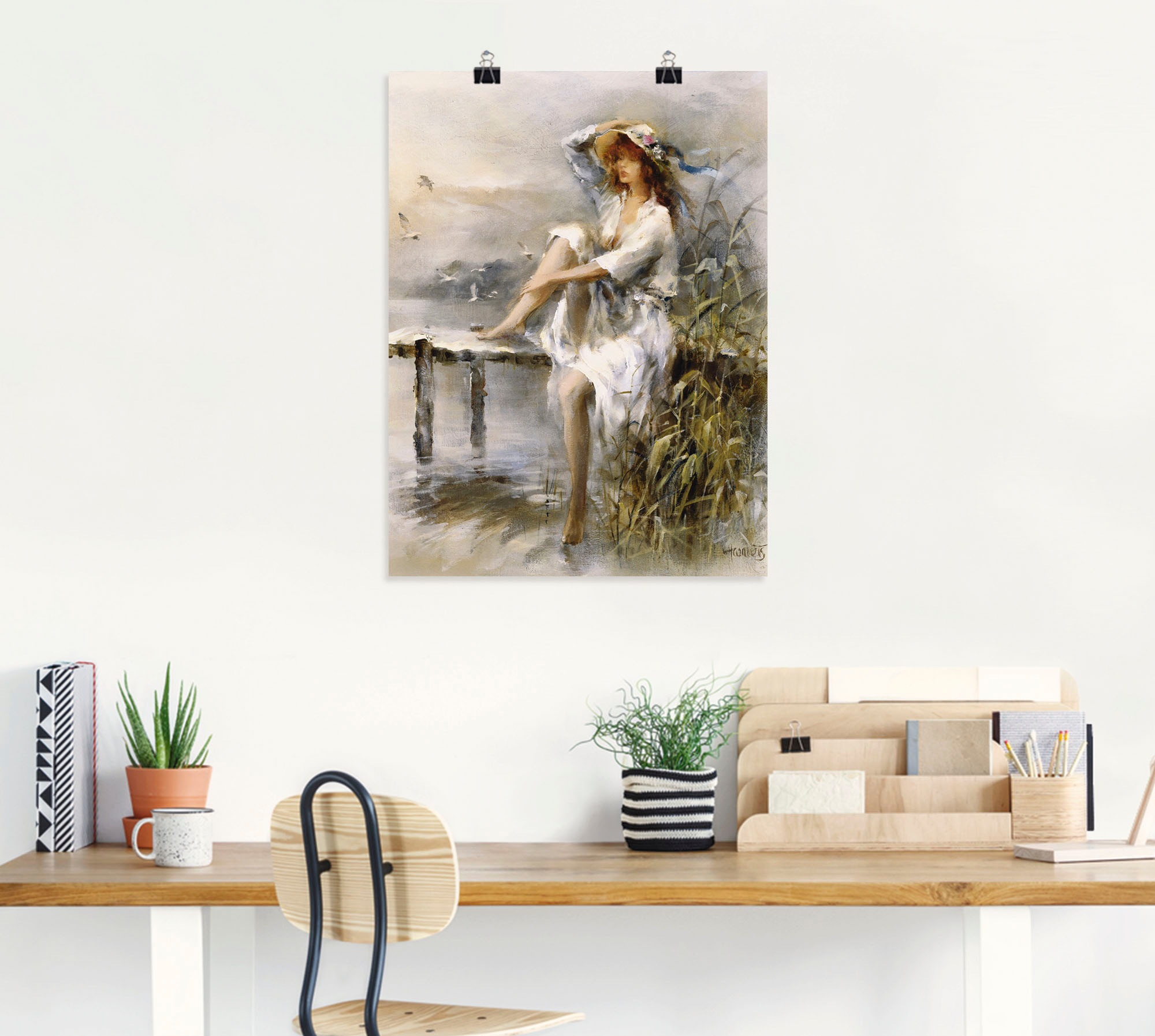 Artland Wandbild »Wasserseite«, Frau, (1 St.), als Leinwandbild, Poster, Wandaufkleber in verschied. Grössen