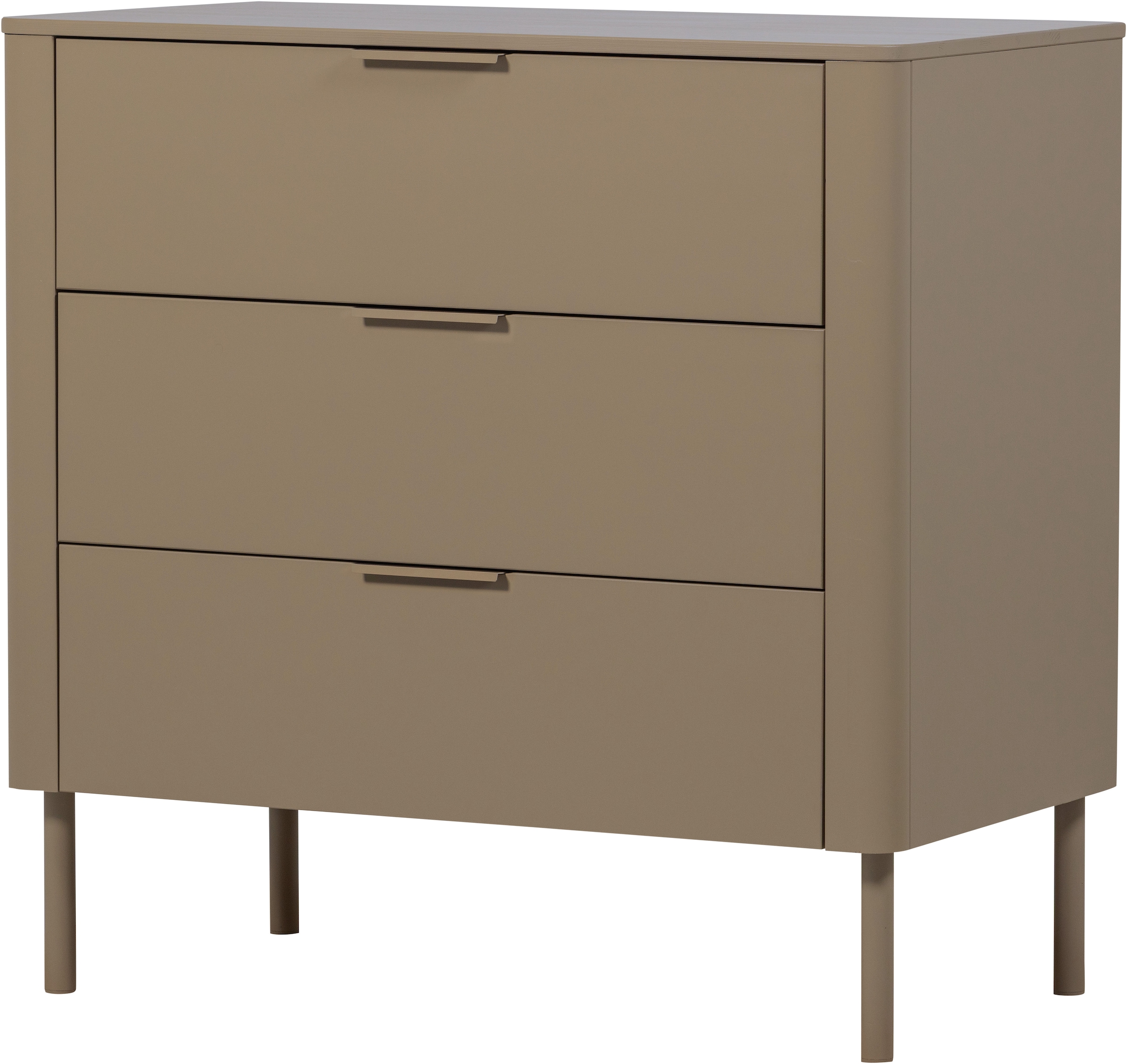 WOOOD Sideboard »Gunnar FSC®-Mix Massivkiefer mit Dämpfung Funktion, 94 x 52 x 93 cm« Abgerundete Ecken, Tragkraft 15 kg pro Schublade, einfach zu montieren