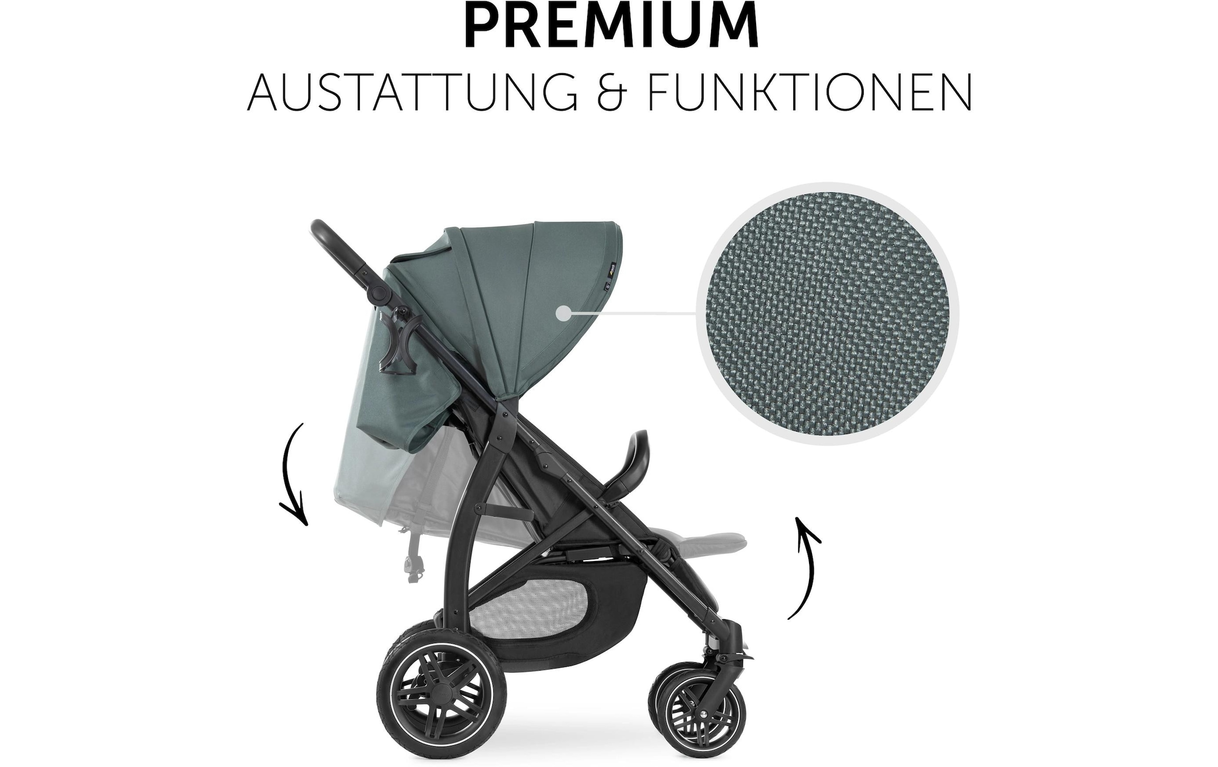 Hauck Poussette pour enfants »Rapid 4D Jungle Green« 25 kilos