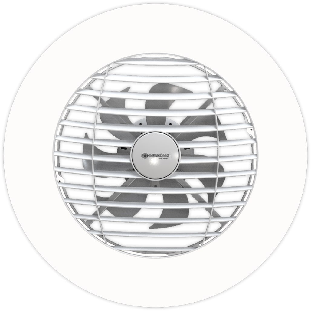 Sonnenkönig Deckenventilator »Orbit, Leistung 75W, Laufruhig, 1 / 2 / 4 h Timer, Fernbedienung«, 3 Stufen, Memory Funktion, LED-Licht in 3 Stufen