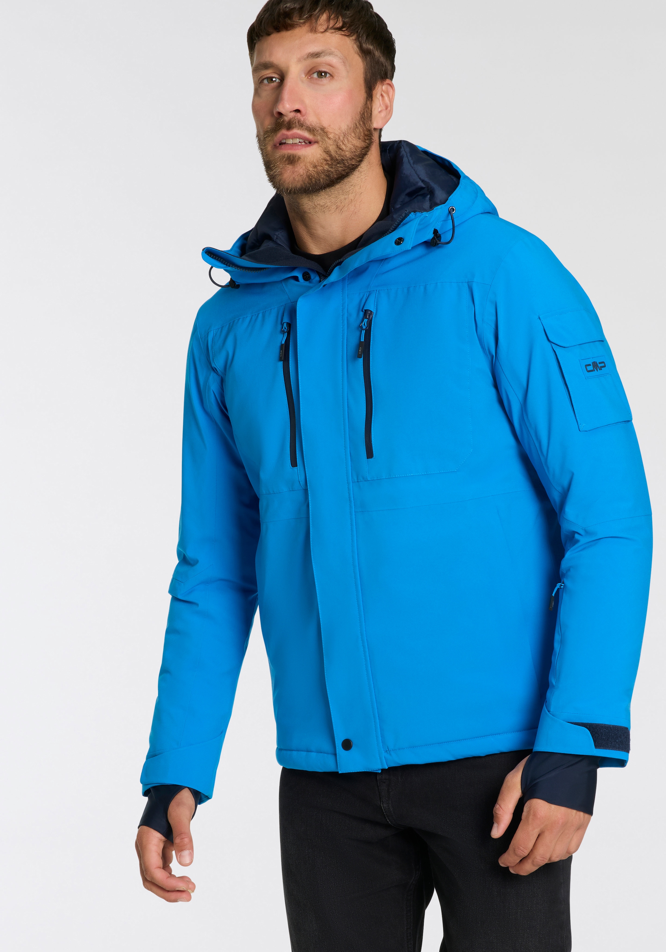 Image of CMP Winterjacke mit Kapuze wind- und wasserabweisend, mit Kunstfaserpolsterung