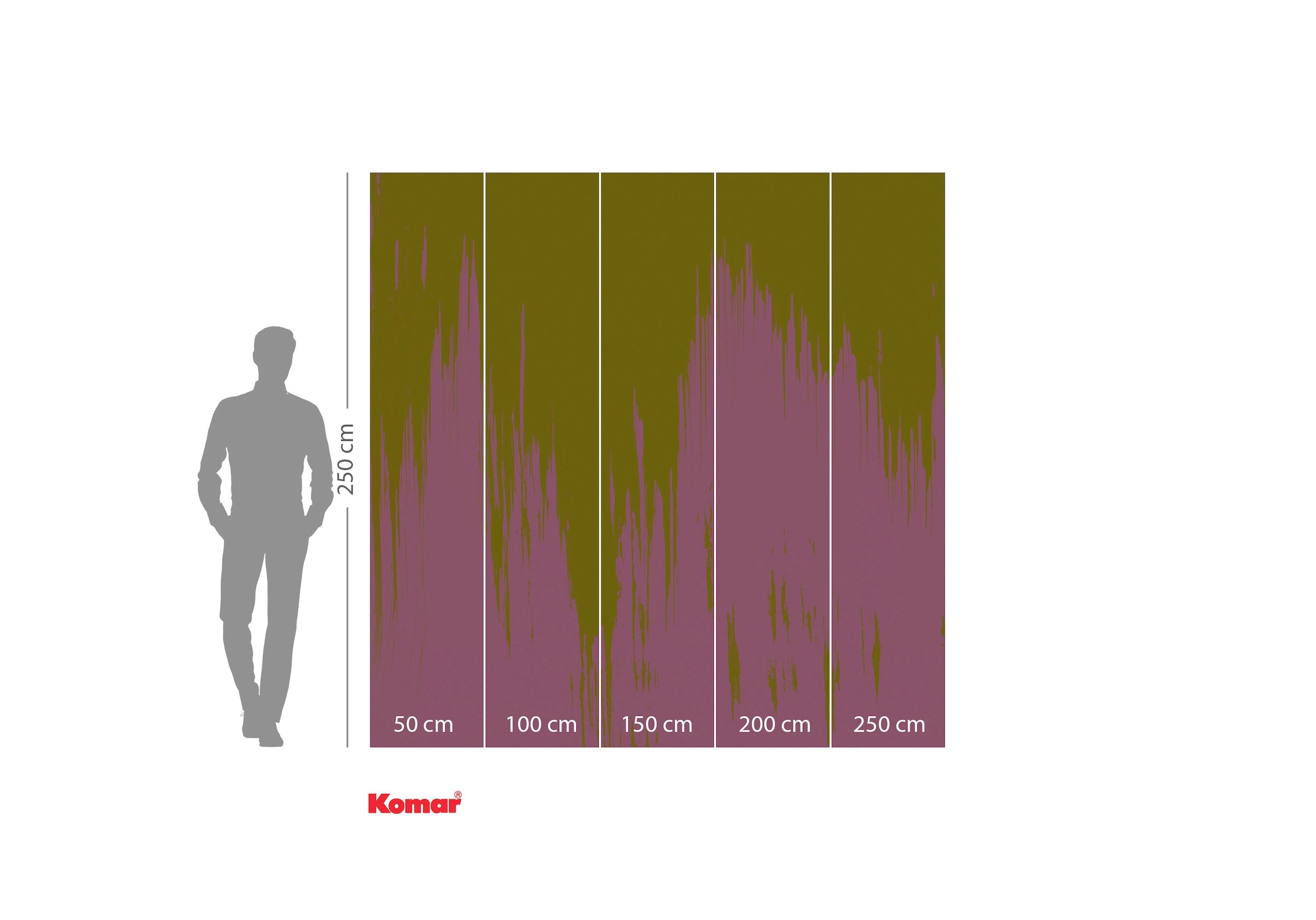 Komar Papier peint photo »Komar Vlies Fototapete - Colour Fusion - Grösse 250 x 250 cm« imprimé