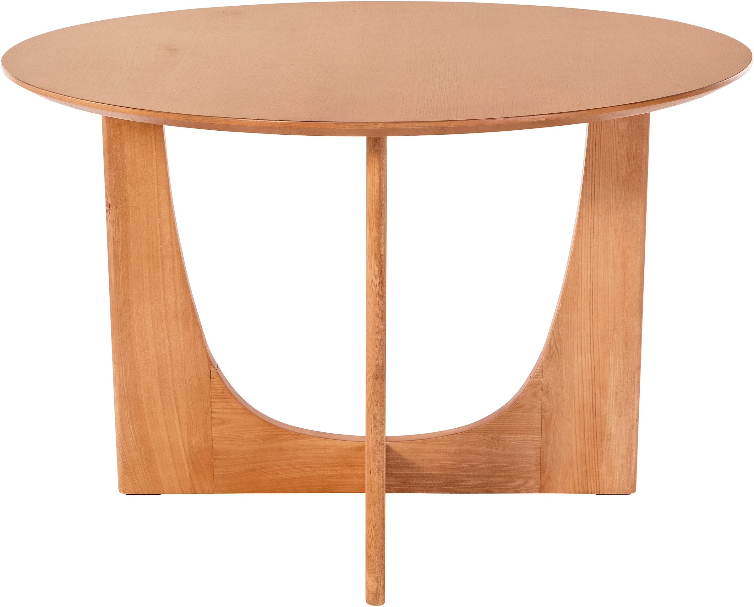 LeGer Home by Lena Gercke Esstisch »Zirella« massives Eschenholz, markantes Kreuzfuss-Design, Breite 120 cm