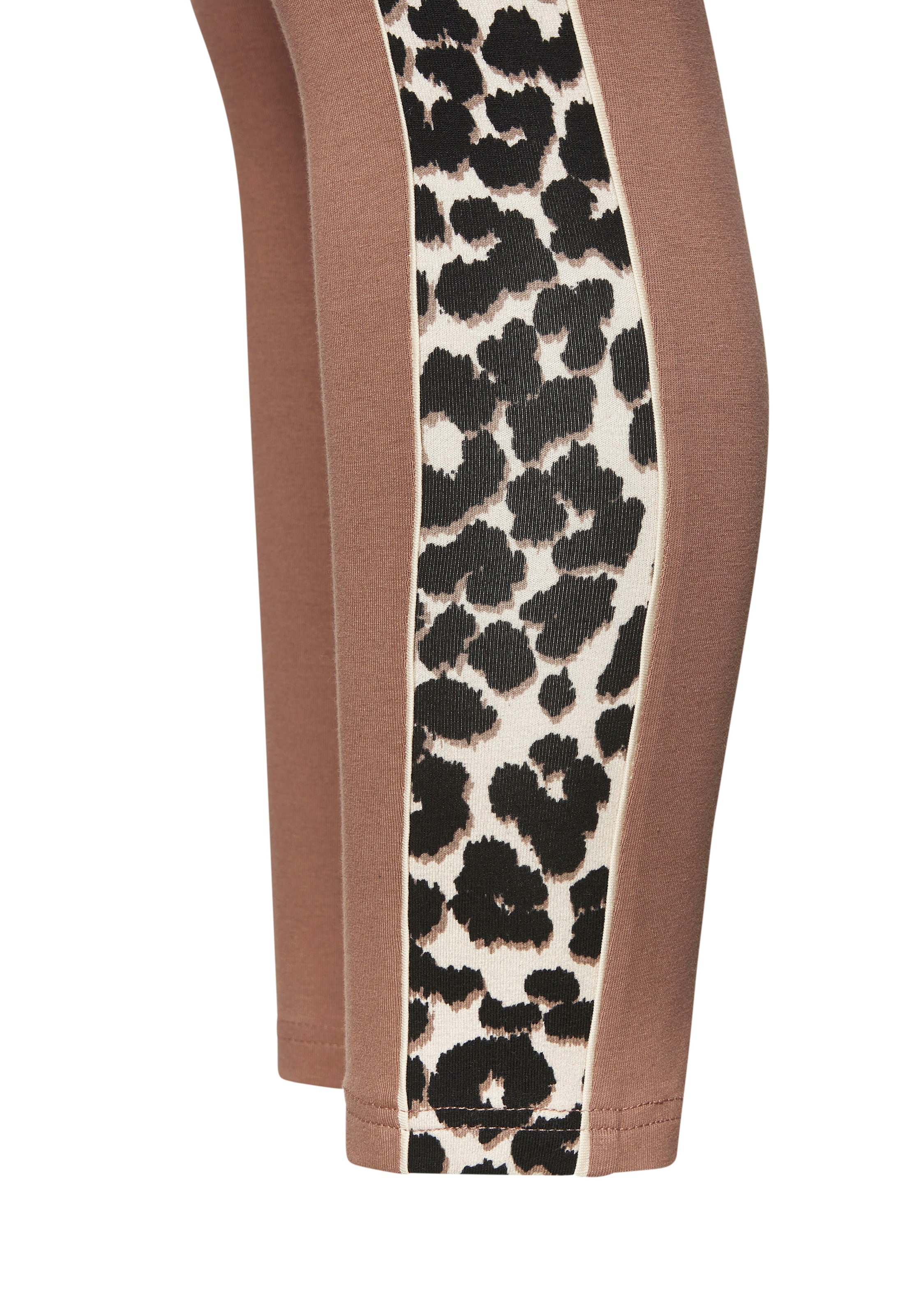 LASCANA ACTIVE Leggings, Einsätze mit Leopardenmuster an den Beinen