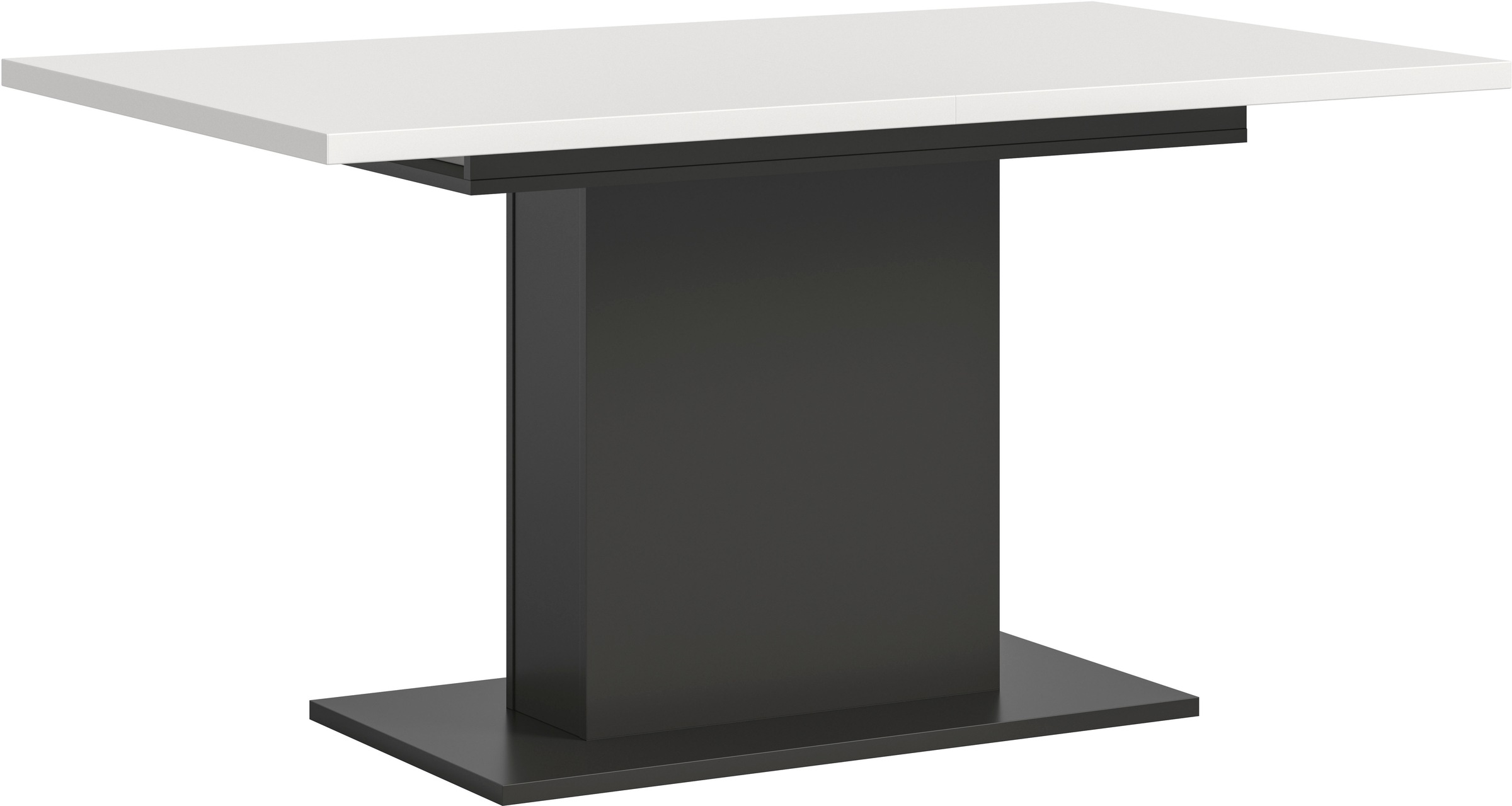 Image of Home affaire Esstisch "Motus, ausziehbar 150 -190 cm, inklusive 40 cm Einlegeplatte" Set, 1 Stk. tlg. Säulengestell mit Bodenplatte, Tisch, Küchentisch, Esszimmer, Küche