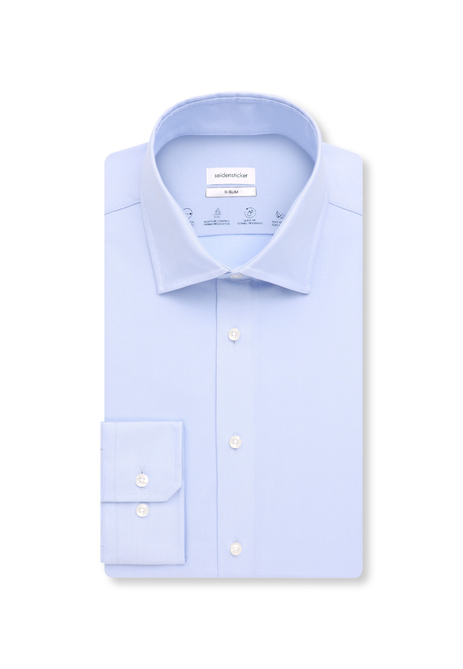 seidensticker Businesshemd »Schwarze Rose« X-Slim 1/1 Kentkragen