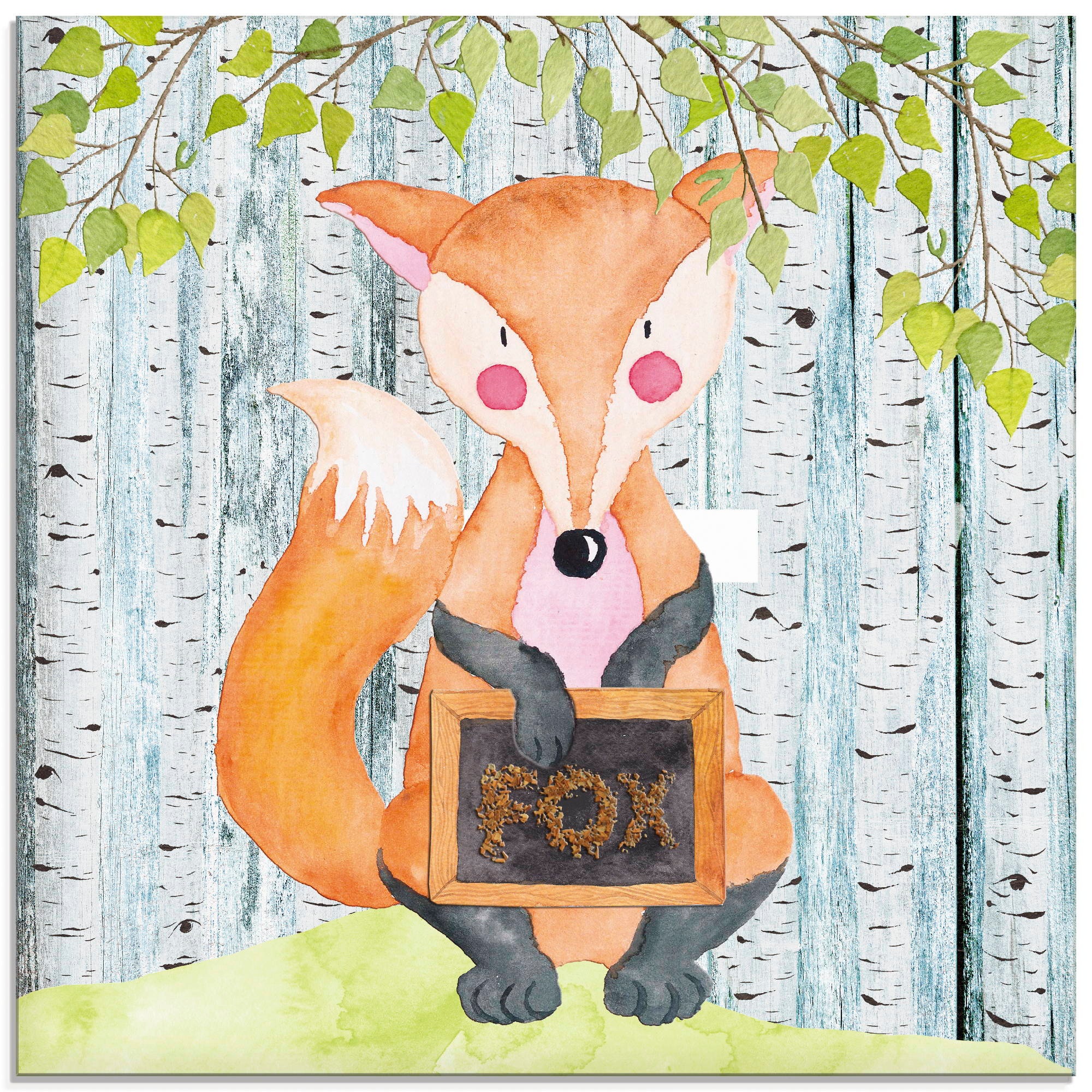 Image of Artland Glasbild »Waldfreunde- der schlaue Fuchs«, Tiere, (1 St.) bei Ackermann Versand Schweiz