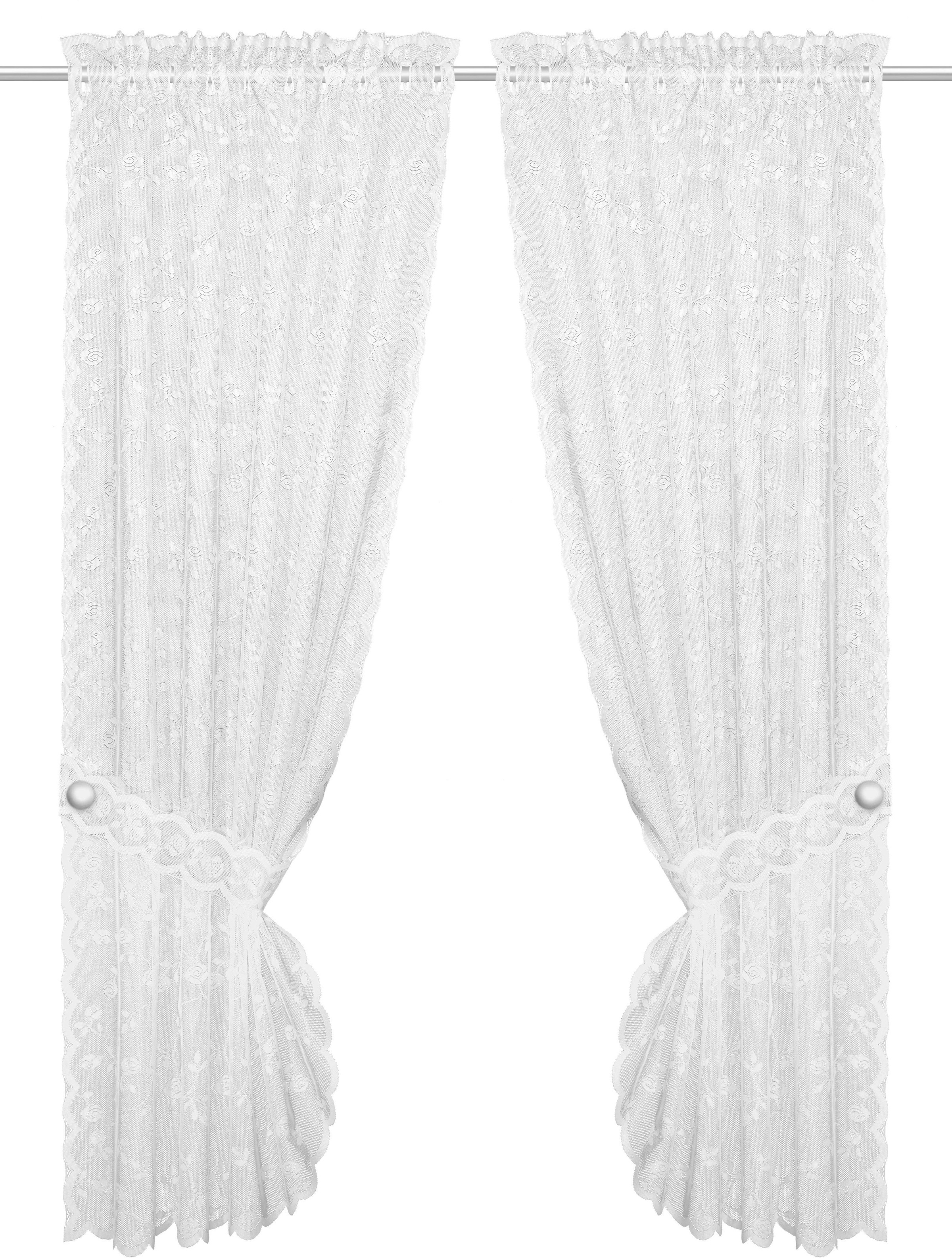 Image of WILLKOMMEN ZUHAUSE by ALBANI GROUP Scheibengardine »Passau«, (2 St.), HxB: 160x90, Landhaus Set mit Stangendurchzug bei Ackermann Versand Schweiz