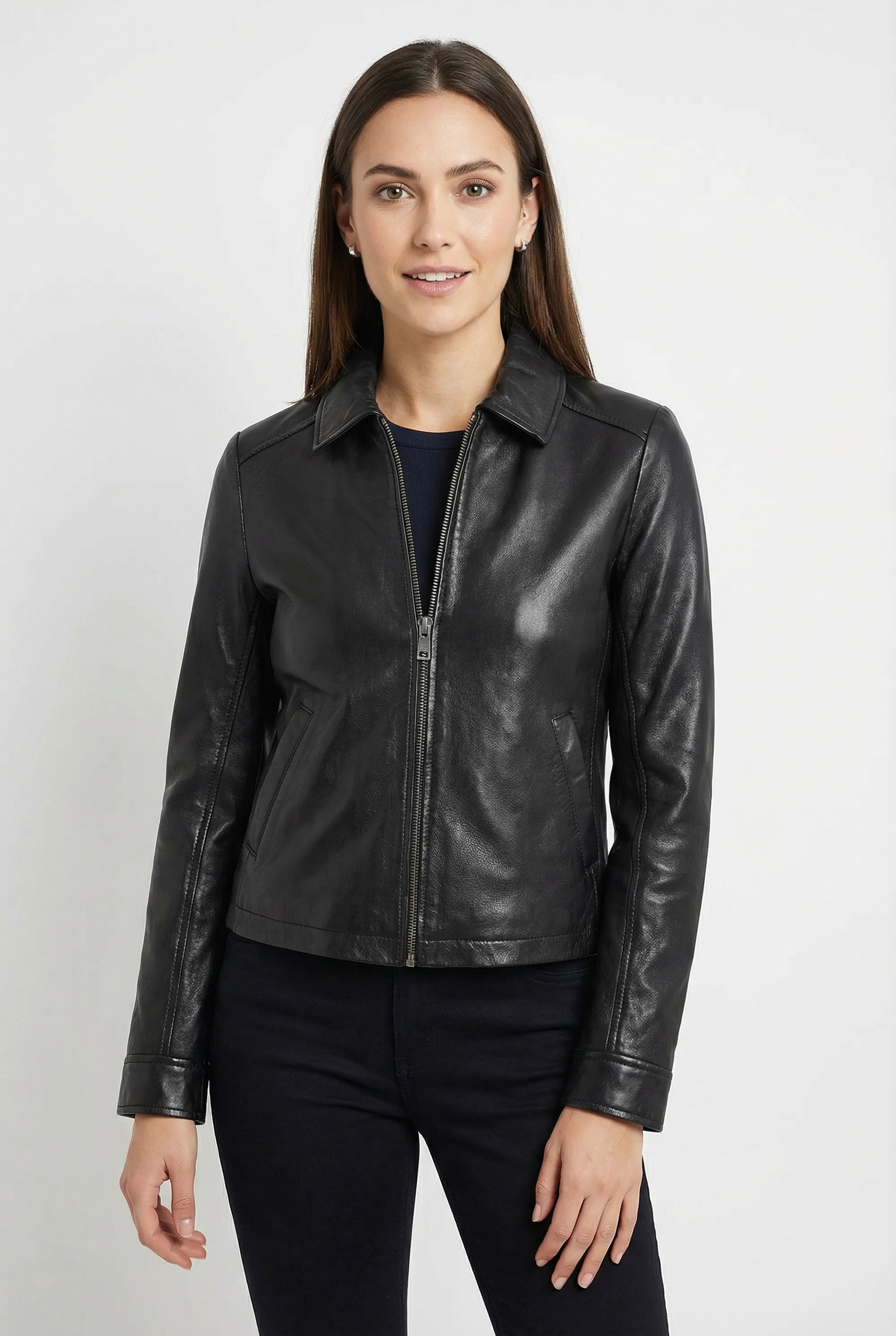 Image of Mauritius Lederjacke "MWZimonna OT" mit Umlegekragen