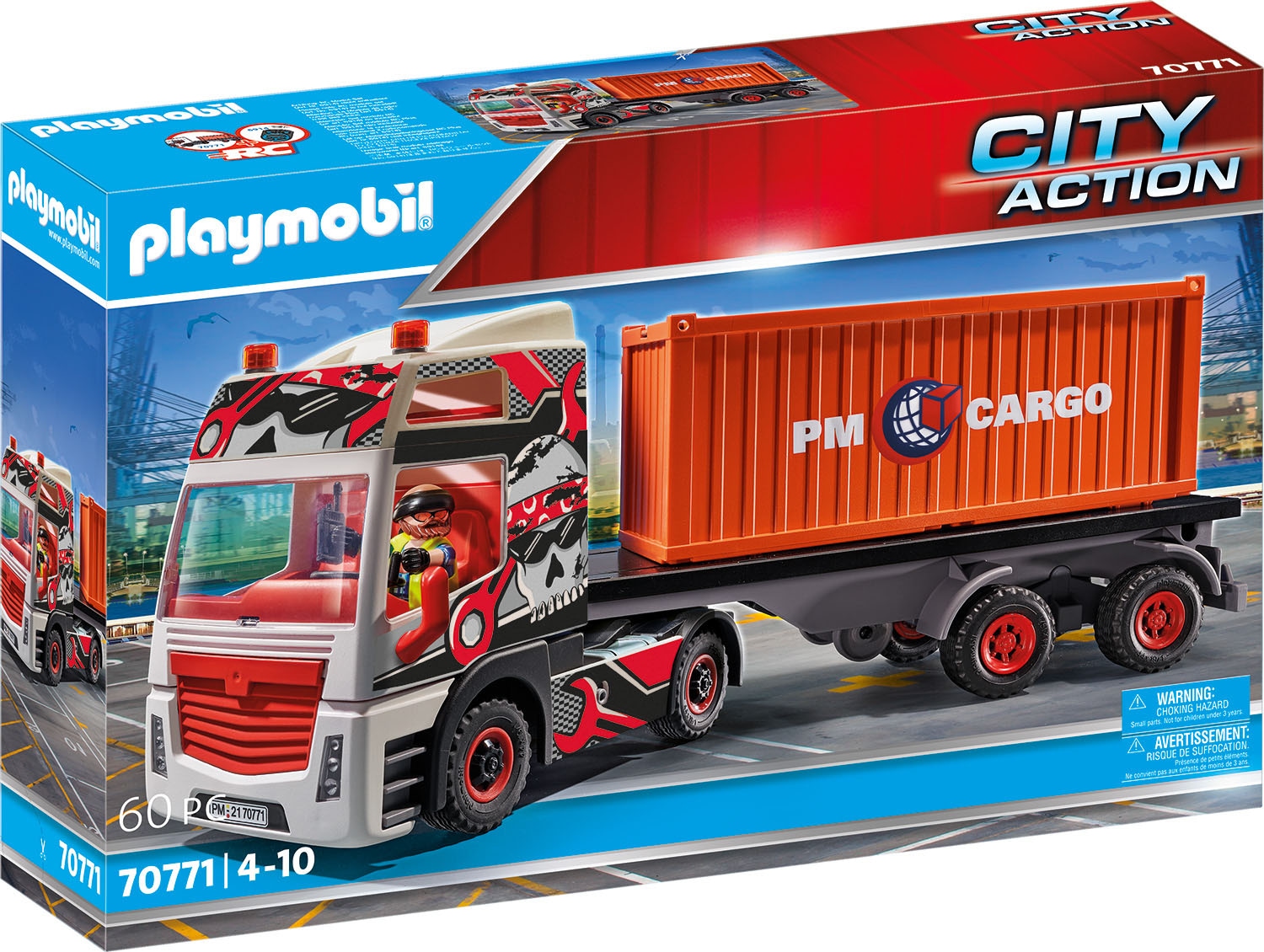 Image of Playmobil® Konstruktions-Spielset »LKW mit Anhänger (70771), City Action«, (60 St.), Made in Germany bei Ackermann Versand Schweiz