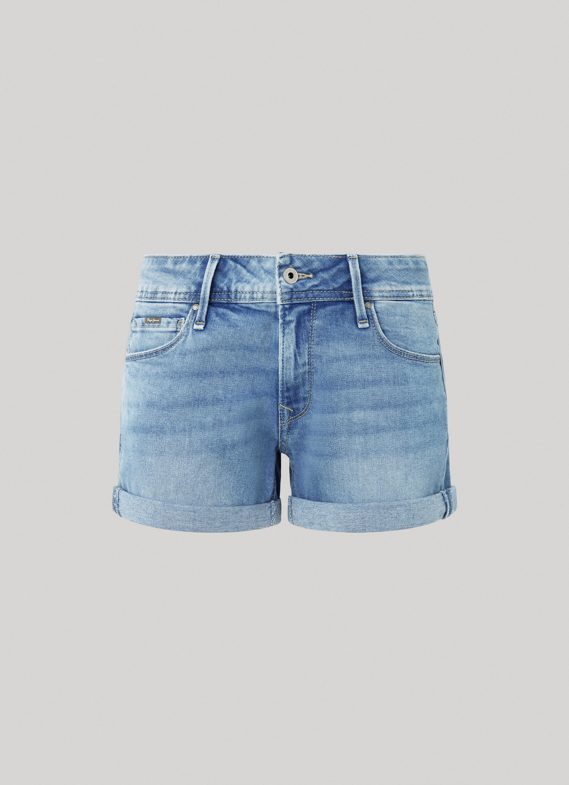 Pepe Jeans Jeansshorts, mit Umschlagsaum