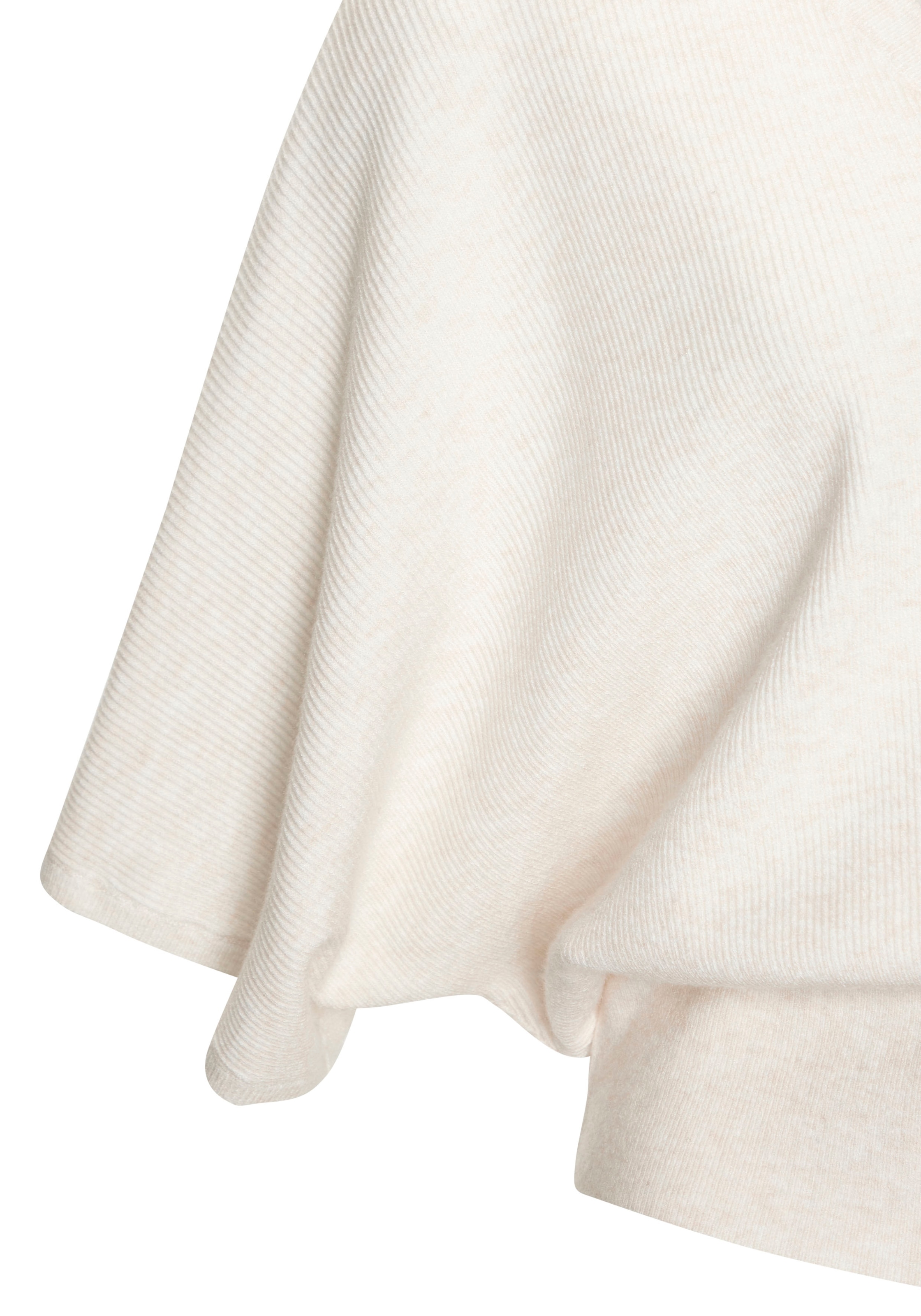 Copenhagen Studios T-shirt chauve-souris aus hochwertiger, feiner Rippe, Loungewear