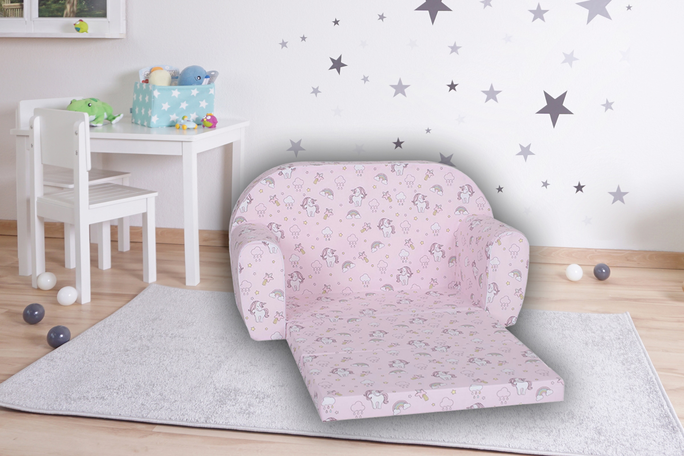 Knorrtoys® Sofa »Rainbow Unicorn«, für Kinder; Made in Europe