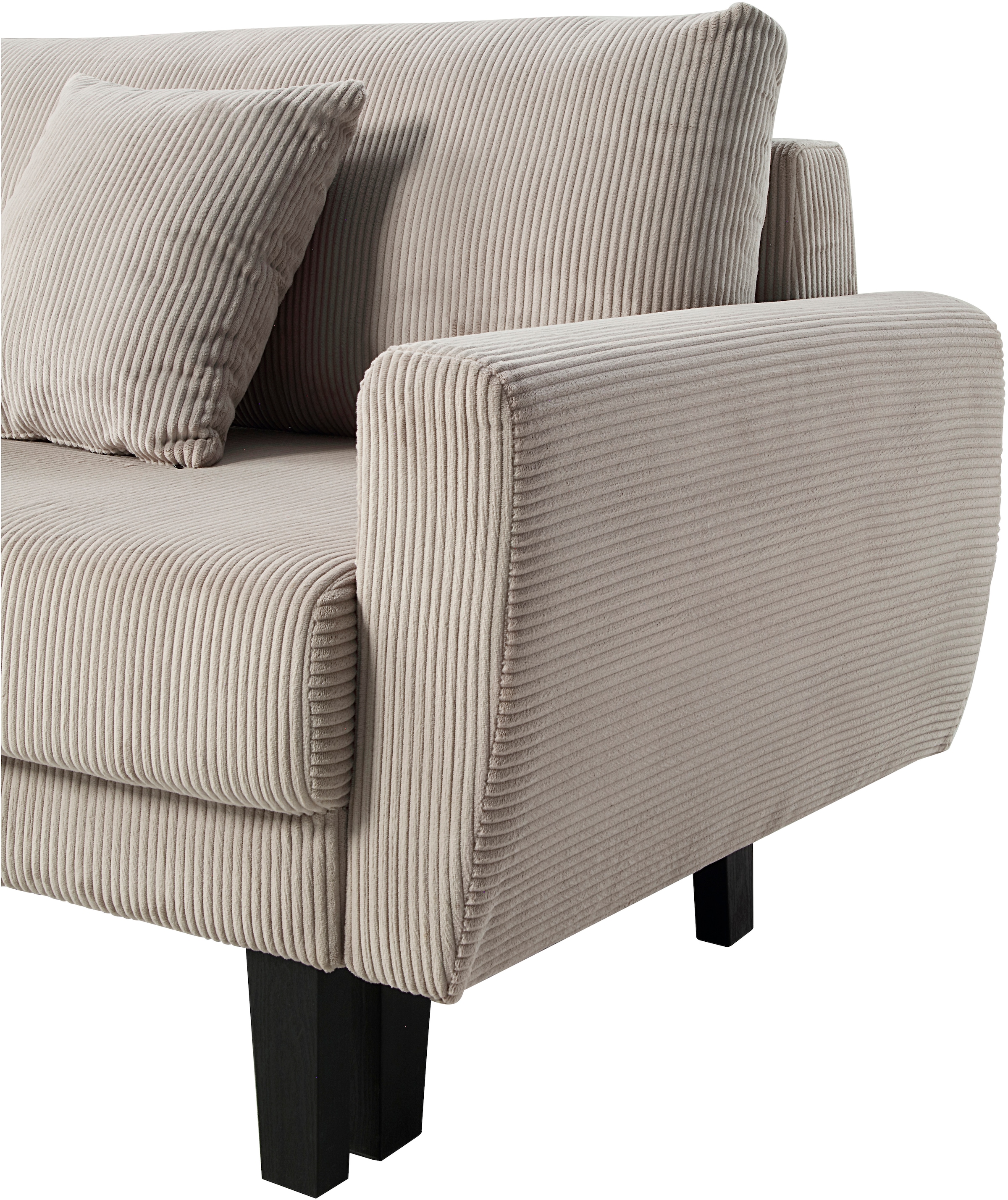 ATLANTIC home collection Ecksofa »Leonid L-Form«, mit Schlaffunktion und Bettkasten