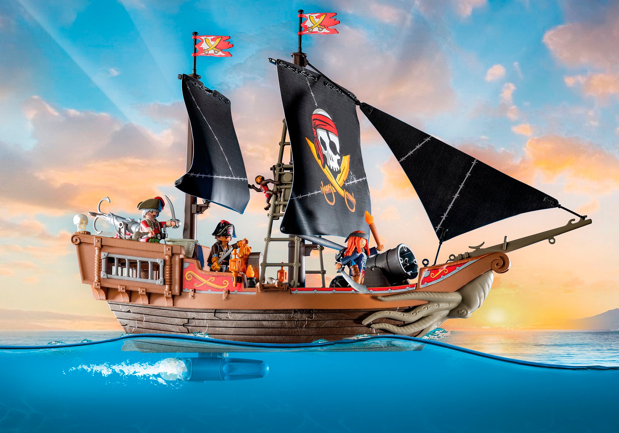 Playmobil® Jeu de construction »Grosses Piratenschiff (71530), Pirates« Made in Europe