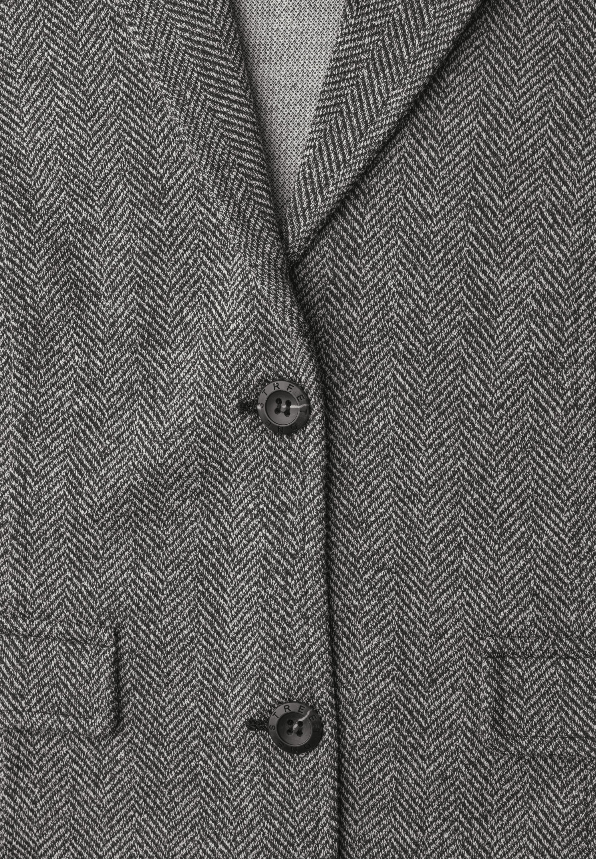 STREET ONE Veste blazer avec col à revers et motif