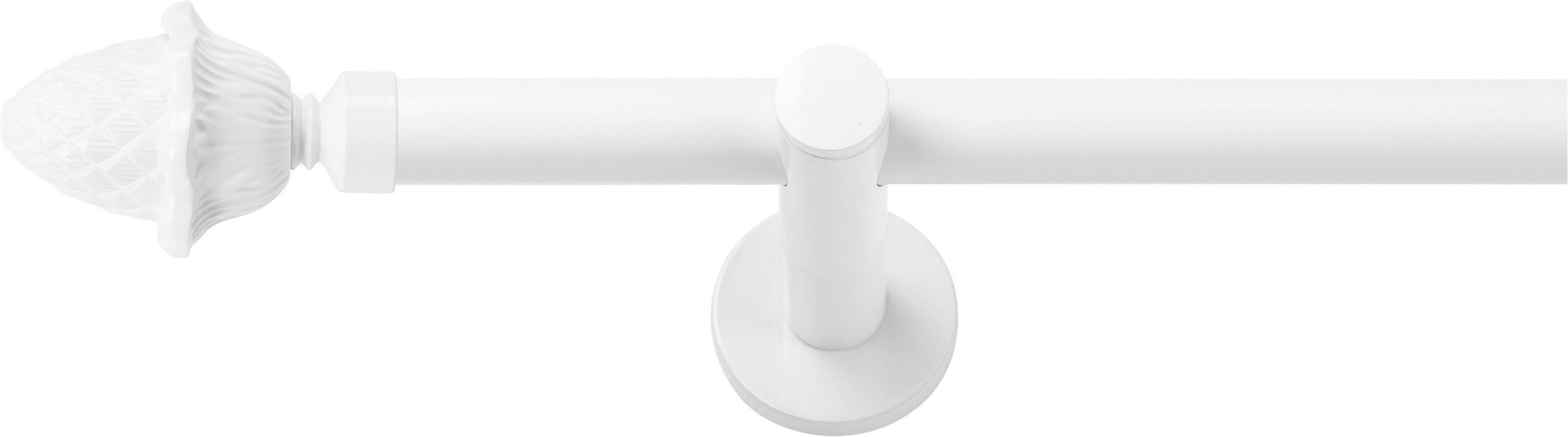 Image of SN DECO GROUP Gardinenstange "Gardinenstange Nantes Ø 19 mm, 1-läufig, Fixmass, verschraubt" Ø 19 mm Fixmass;kürzbar