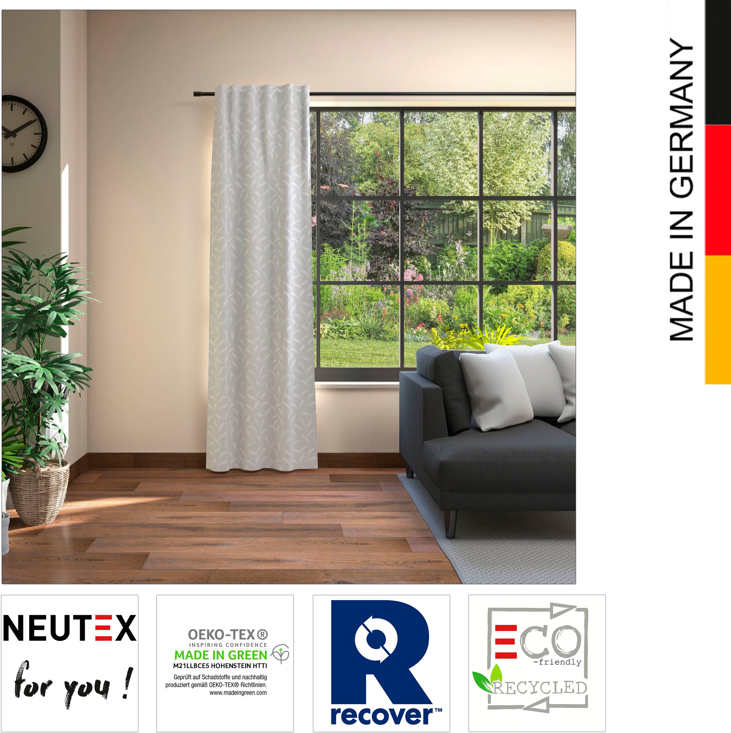 Neutex for you! Vorhang »Mira Eco«, (1 St.), Nachhaltig versandkostenfrei  auf