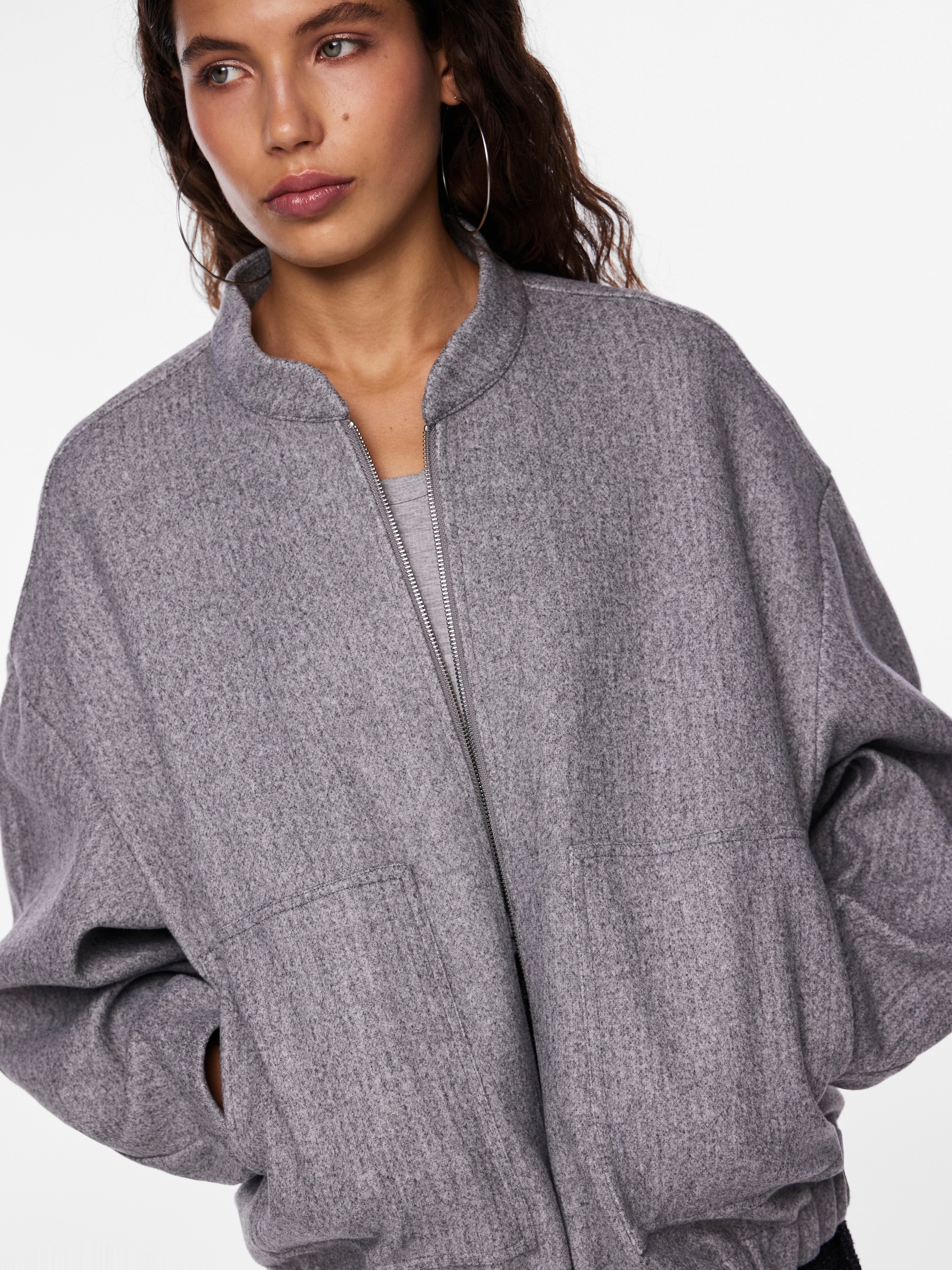 pieces Blouson »PCDEBBIE LS BOMBER JACKET NOOS«, ohne Kapuze