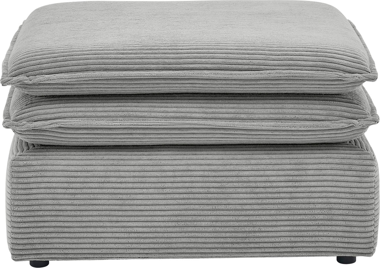 Places of Style Hocker »PIAGGE«, Hochwertiger Cord, passend zum Sessel