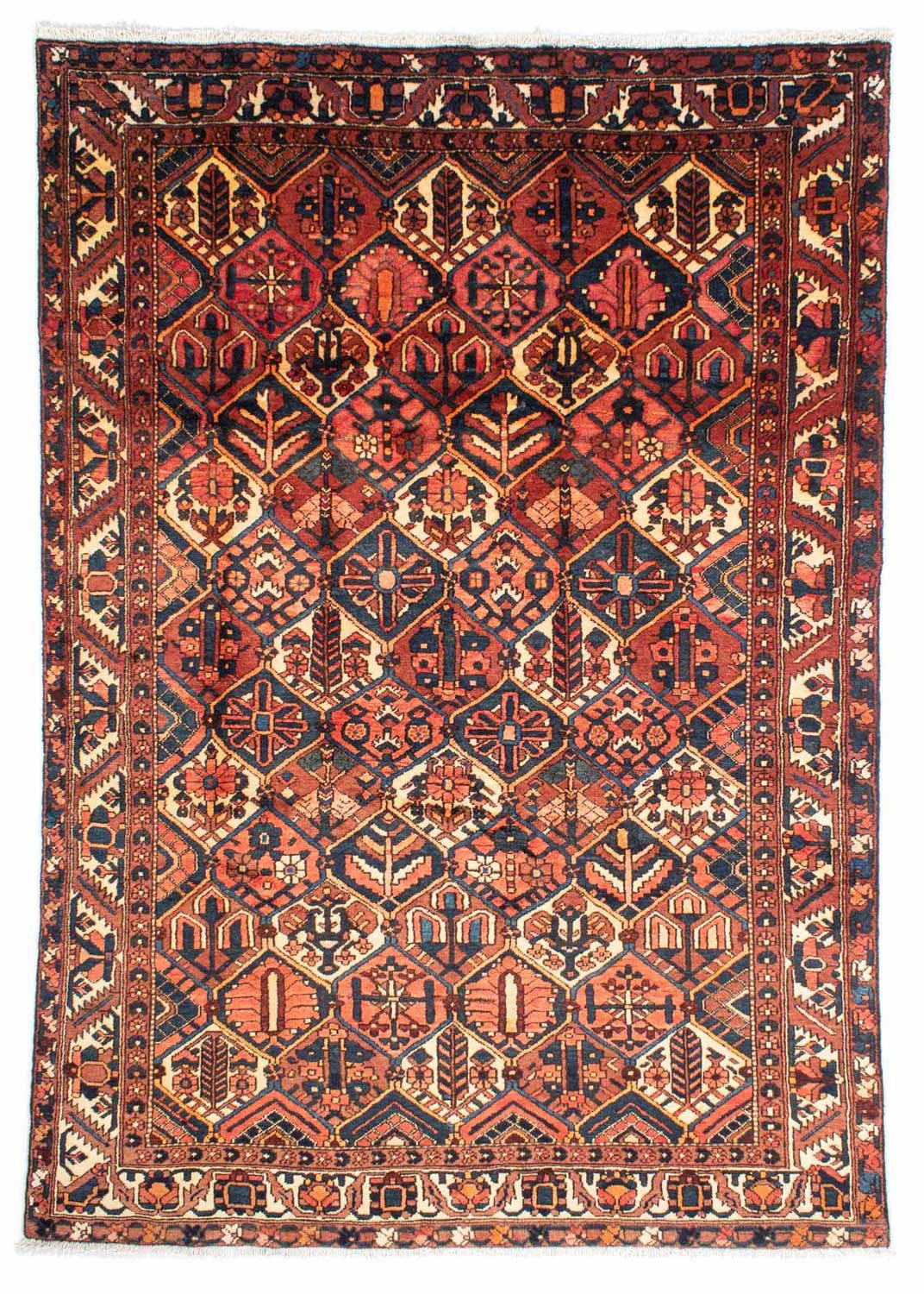 Image of morgenland Wollteppich »Bachtiar Durchgemustert Rosso chiaro 313 x 209 cm«, rechteckig, 1 mm Höhe, Unikat mit Zertifikat bei Ackermann Versand Schweiz