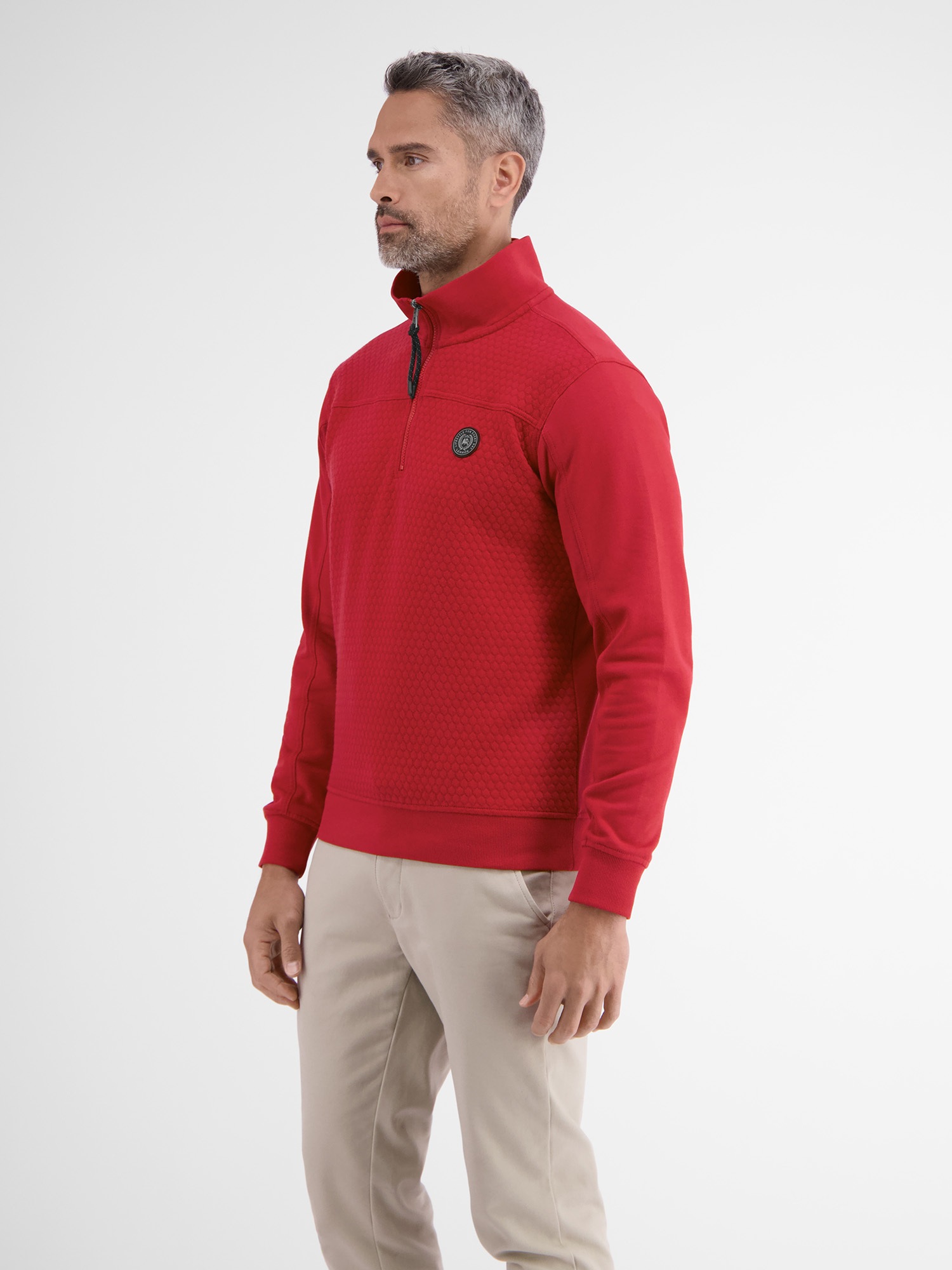 LERROS Sweatshirt »Sweat-Troyer mit dezentem Nadel-Steppmuster«
