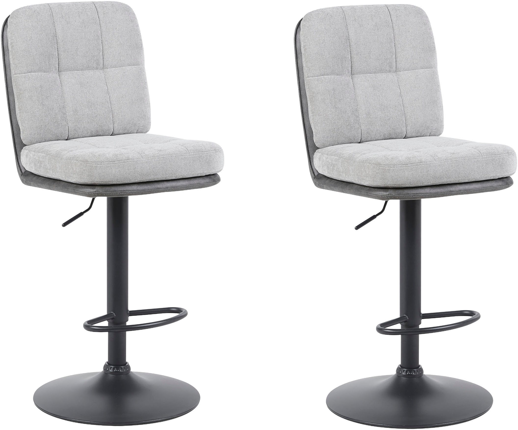 HELA Barhocker »VILA« Set, 2 Stk. tlg. 360° drehbar, höhenverstellbar, Materialkombi