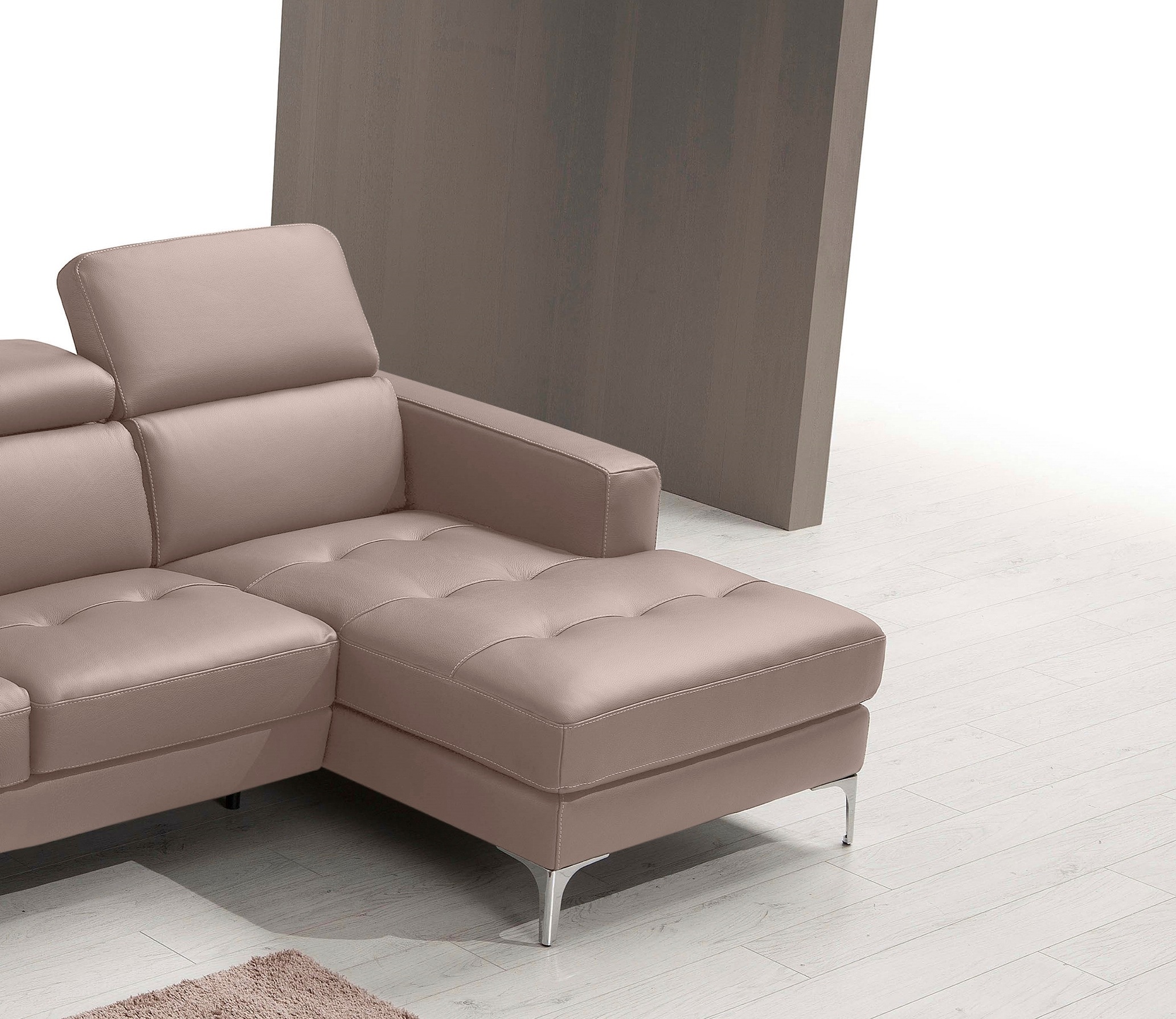 Egoitaliano Ecksofa »Matt, erstklassiger Sitzkomfort, aufwendige Detailverarbeitung, L-Form«, mit verstellbaren Kopfteilen zum Relaxen