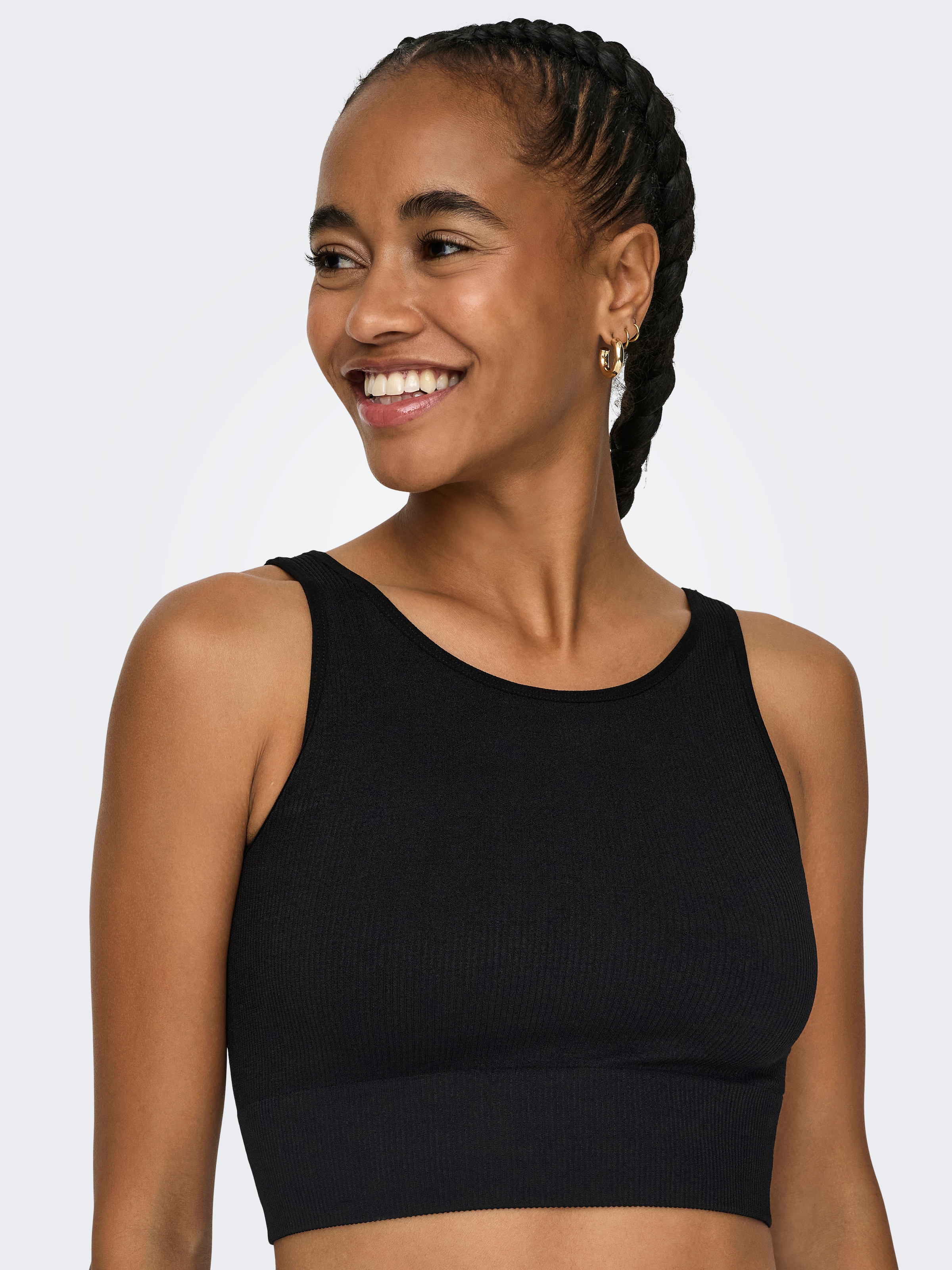 ONLY Play Haut d'entraînement »ONPJAIA LIFE« Cropped Fit, in feiner Rippstruktur