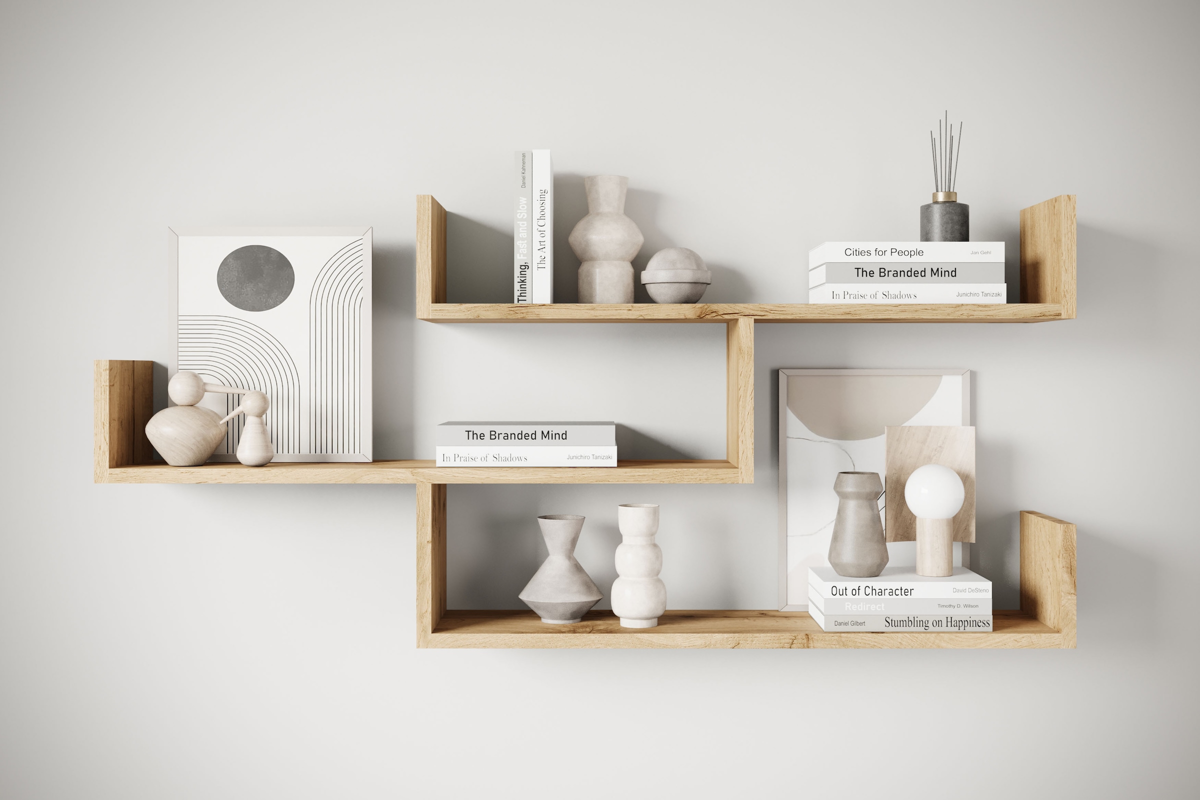 Image of Home affaire Wandboard "Wandregal Trio" 1 Stk. tlg. Hängeregal mit 3 Ablageflächen, modernes Design, variabel einsetzbar