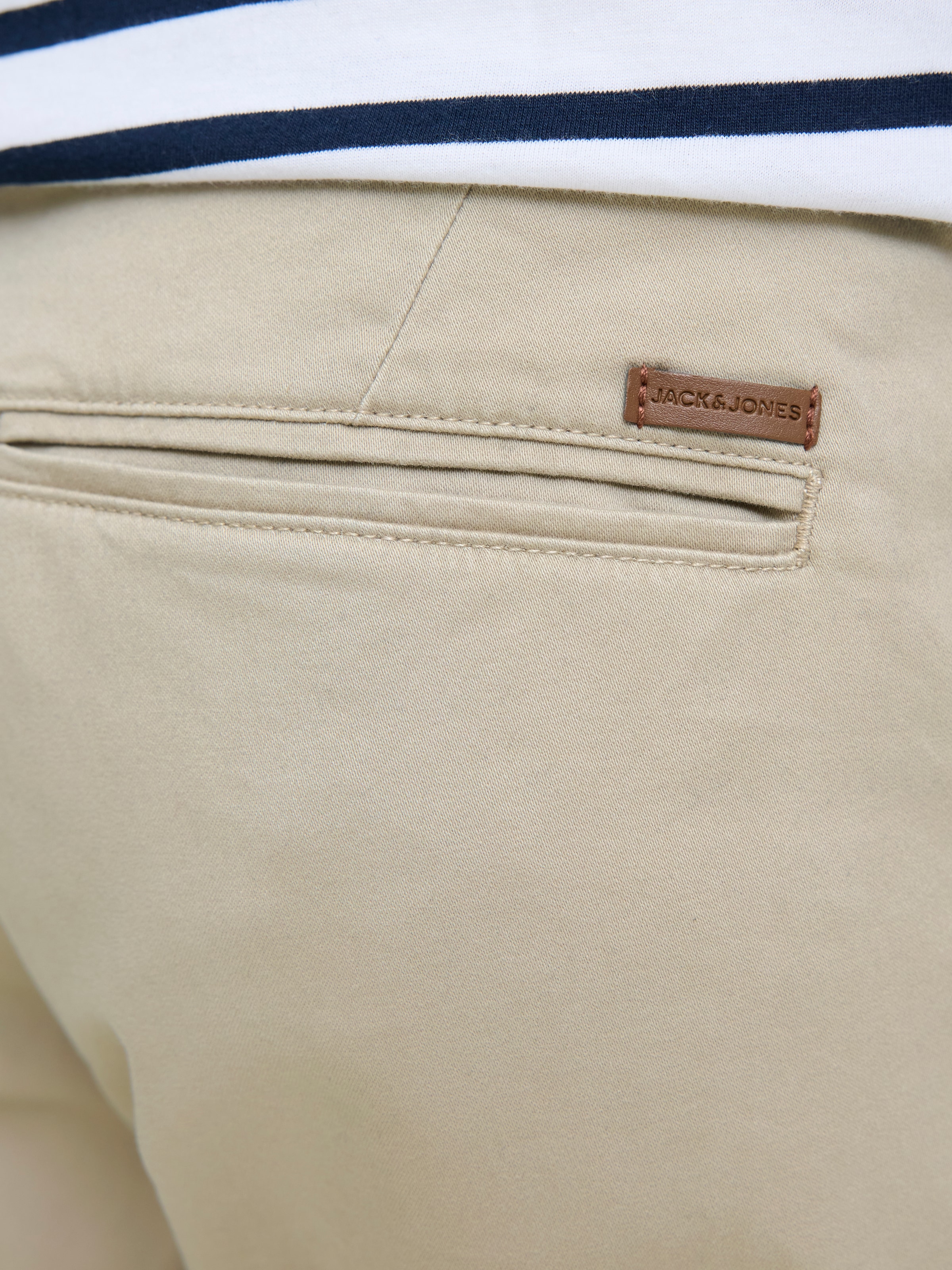 Jack & Jones PlusSize Short en chino »JPSTBOWIE JJSHORTS SOLID SN  PLS«  avec revers