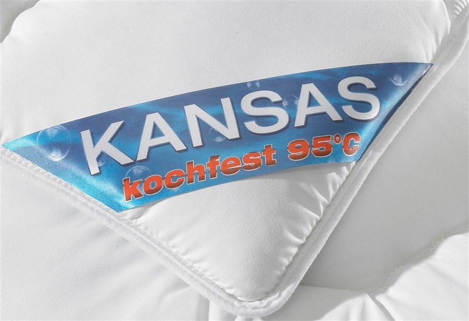 f.a.n. Schlafkomfort Microfaserbettdecke »Kansas«, leicht, Füllung Polyesterfaser, Bezug 100% Polyester, (1 St.), Bettdecke in 135x200 cm und weiteren Grössen, für Sommer oder Winter