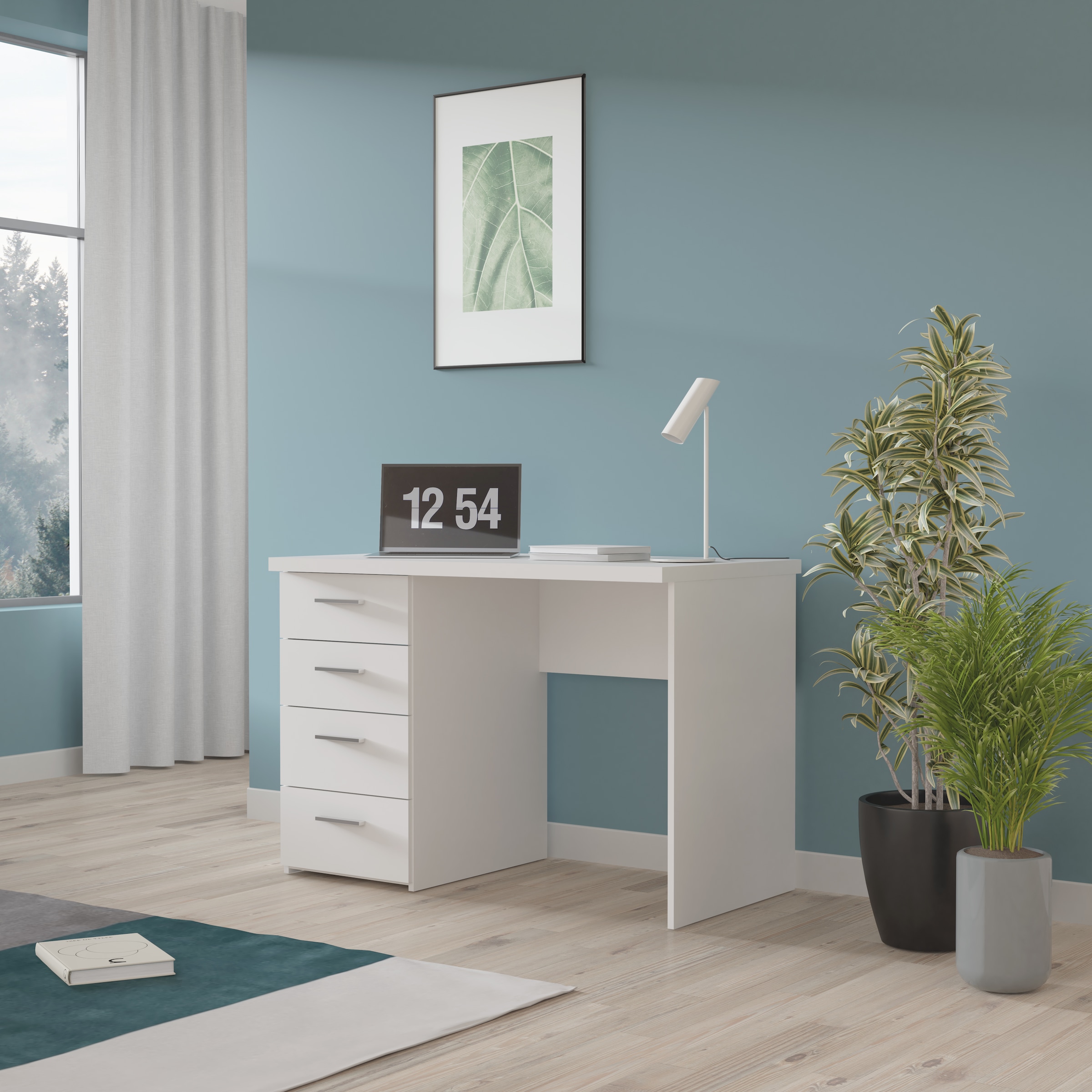 FORTE Bureau »NET« avec 4 tiroirs, largeur 110 cm