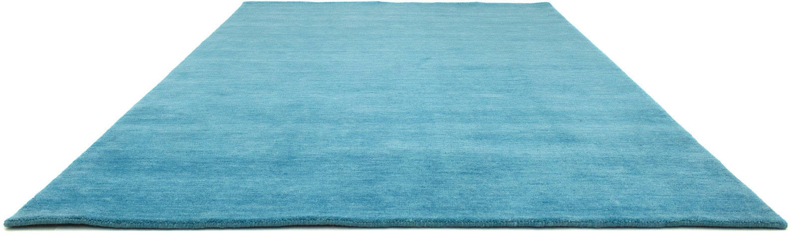 morgenland Wollteppich »Uni - Gabbeh Teppich - Softy«, rechteckig, 1,6 mm Höhe, Gabbeh Optik, Uni Farben, reine Wolle, sehr weicher Flor, Wohnzimmer