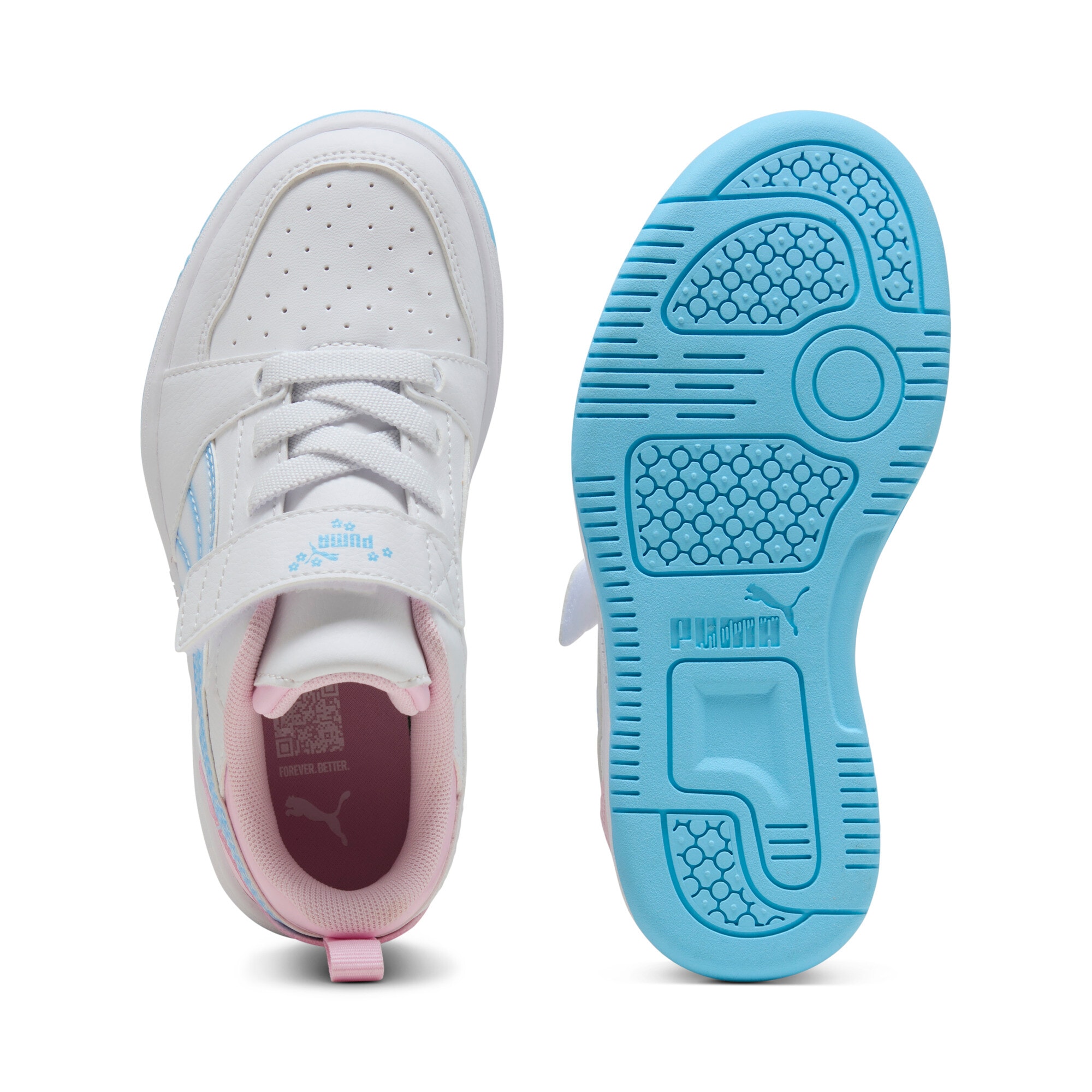 PUMA Sneakers »REBOUND V6 LO JELLY HEAVEN AC+ PS«  mit Klettverschluss, mit leicht profilierter Gummilaufsohle