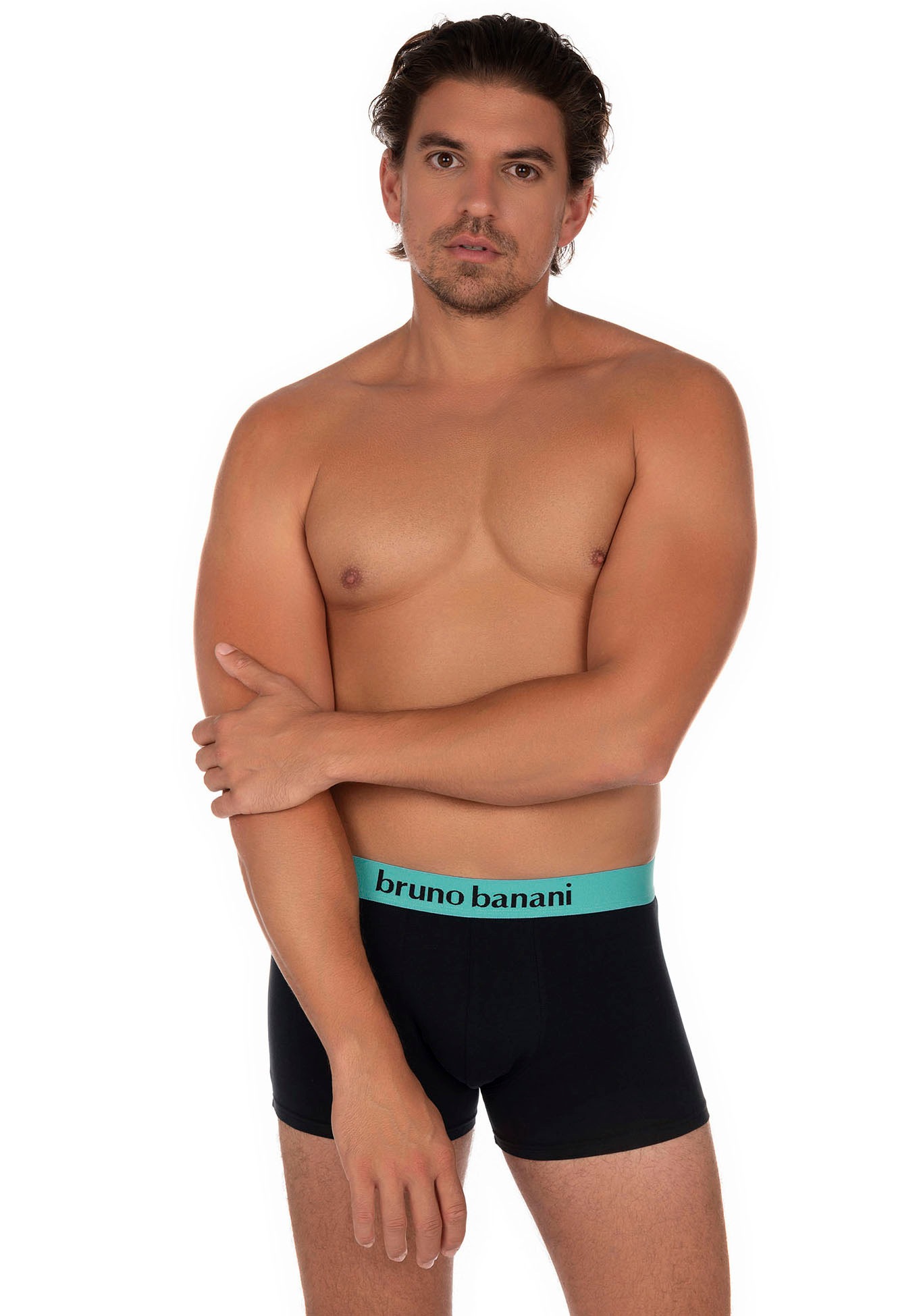 Bruno Banani Boxer, (2er Pack), mit kontrastreichem Logobund