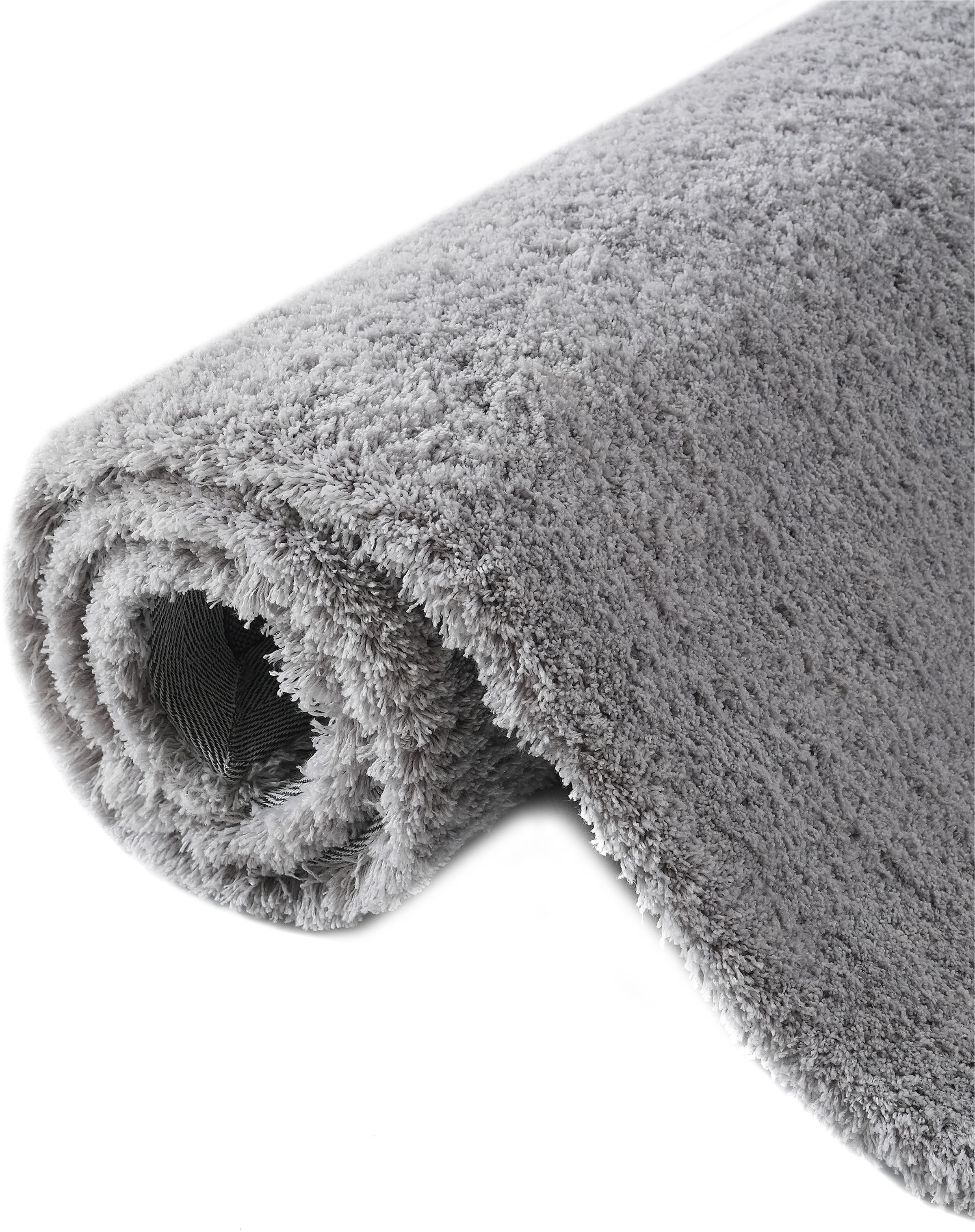 GOODproduct Tapis à poils longs »Microfaser Teppich Magong, besonders weich, sehr feiner Flor« Rectangulaire 25 mm Höhe uni, salon, chambre, chambre d'enfant, aussi rond et en coureur