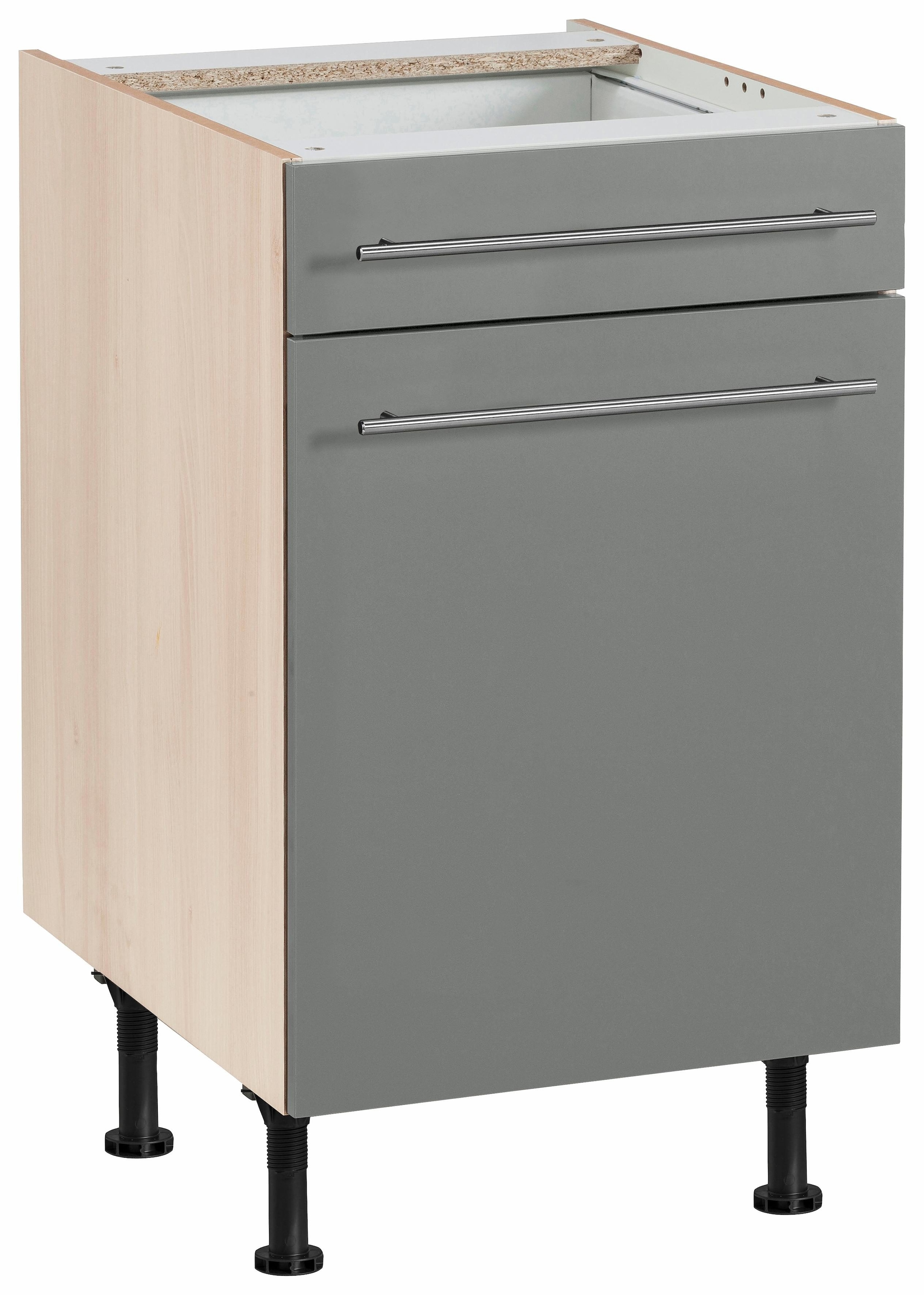 Image of OPTIFIT Unterschrank "Bern" 50 cm breit, mit Tür und Schubkasten, höhenverstellbare Füsse