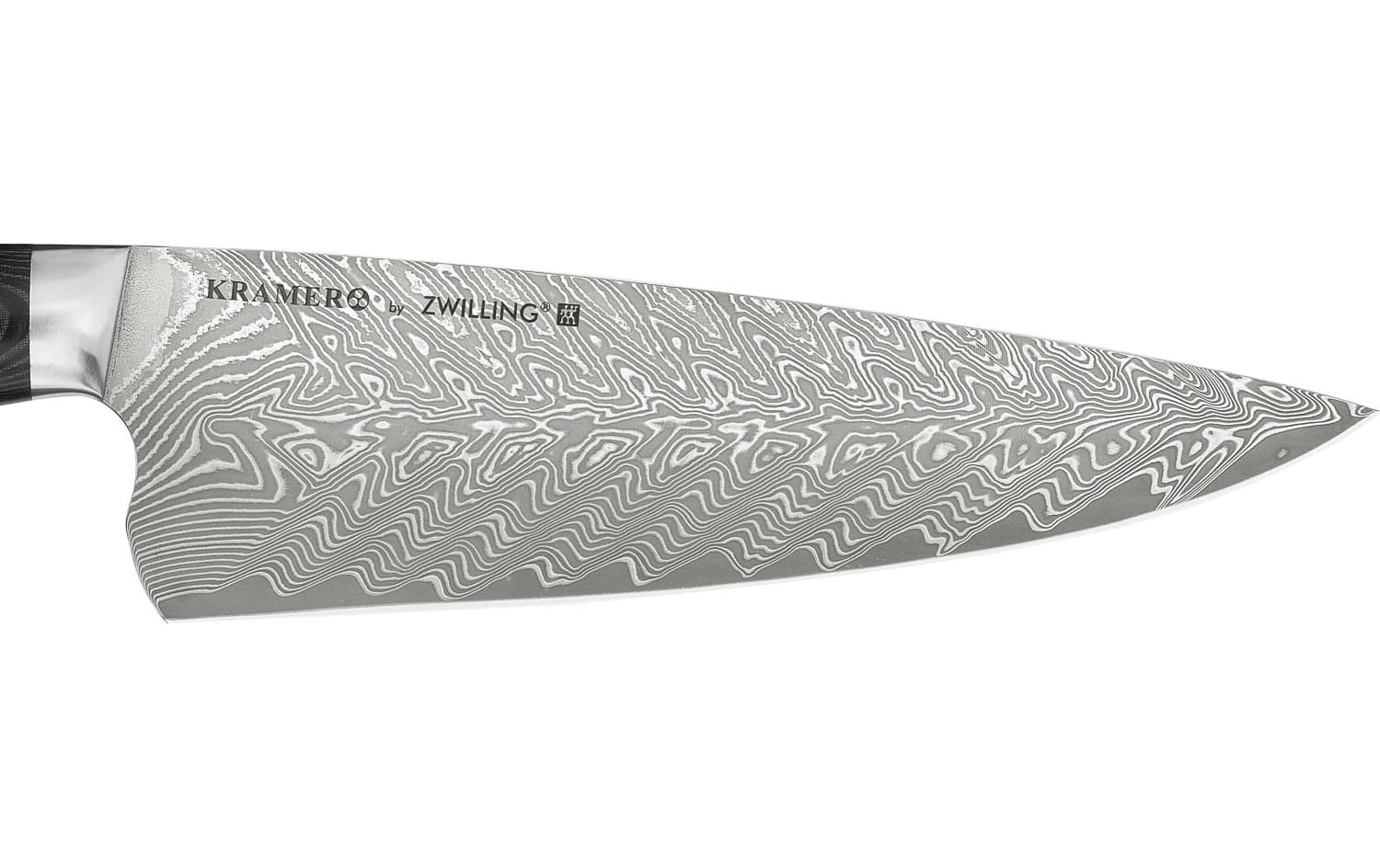 Zwilling Kochmesser "Kramer Euro Stainless 20 cm" Profi-Kochmesser aus 100-Lagen Damaststahl
