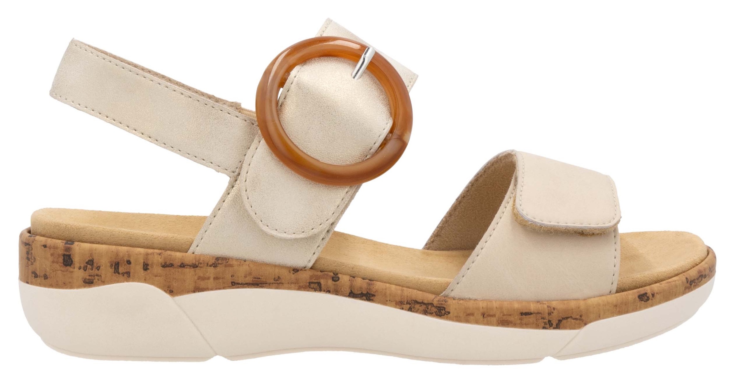 Remonte Keilsandalette  Sommerschuh, Riemchensandale, praktische Klettverschlüsse