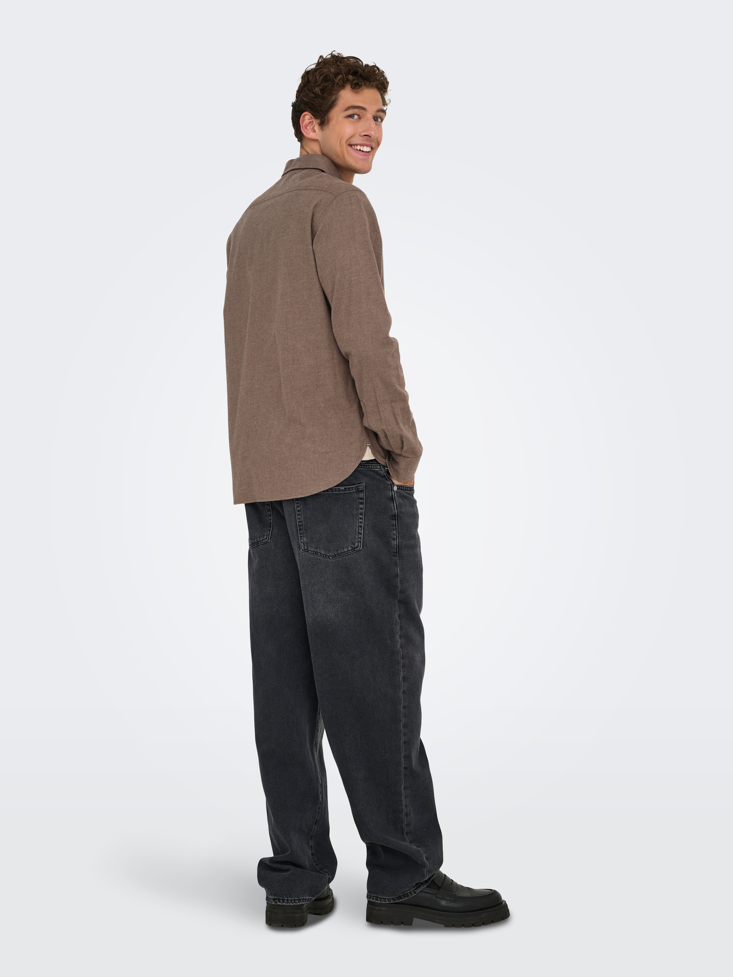 ONLY & SONS Langarmhemd »ONSROAD LIFE REG MELANGE LS SHIRT NOOS«