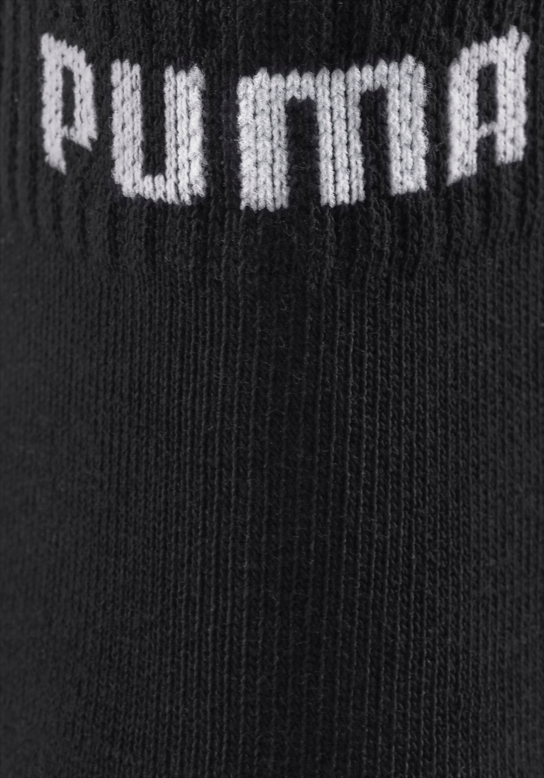 PUMA Kurzsocken, (3 Paar), Atmungsaktiv, Rippenbündchen, weiche Baumwollmischung