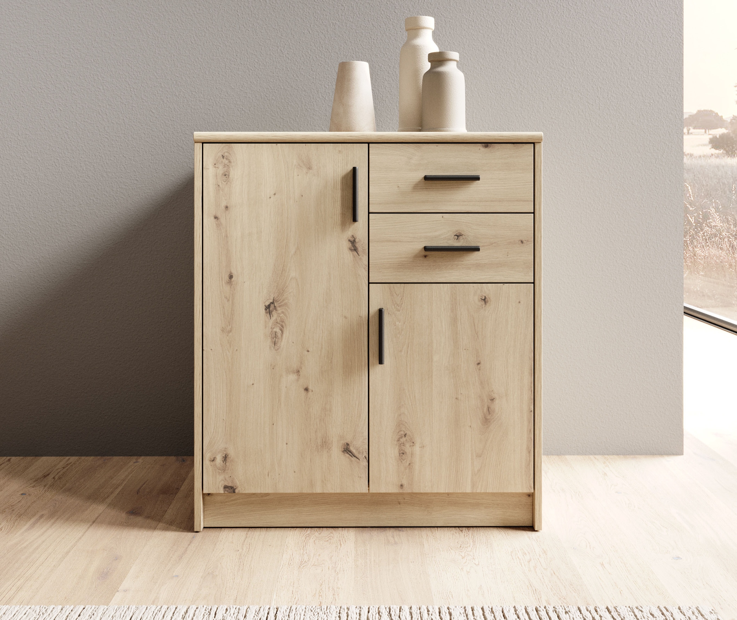 Image of HBZ Sideboard "Nelly Kommode, BxHxT 74x86x50cm" 1 Stk. tlg. Breite 74cm, Einlegeböden verstellbar, foliert