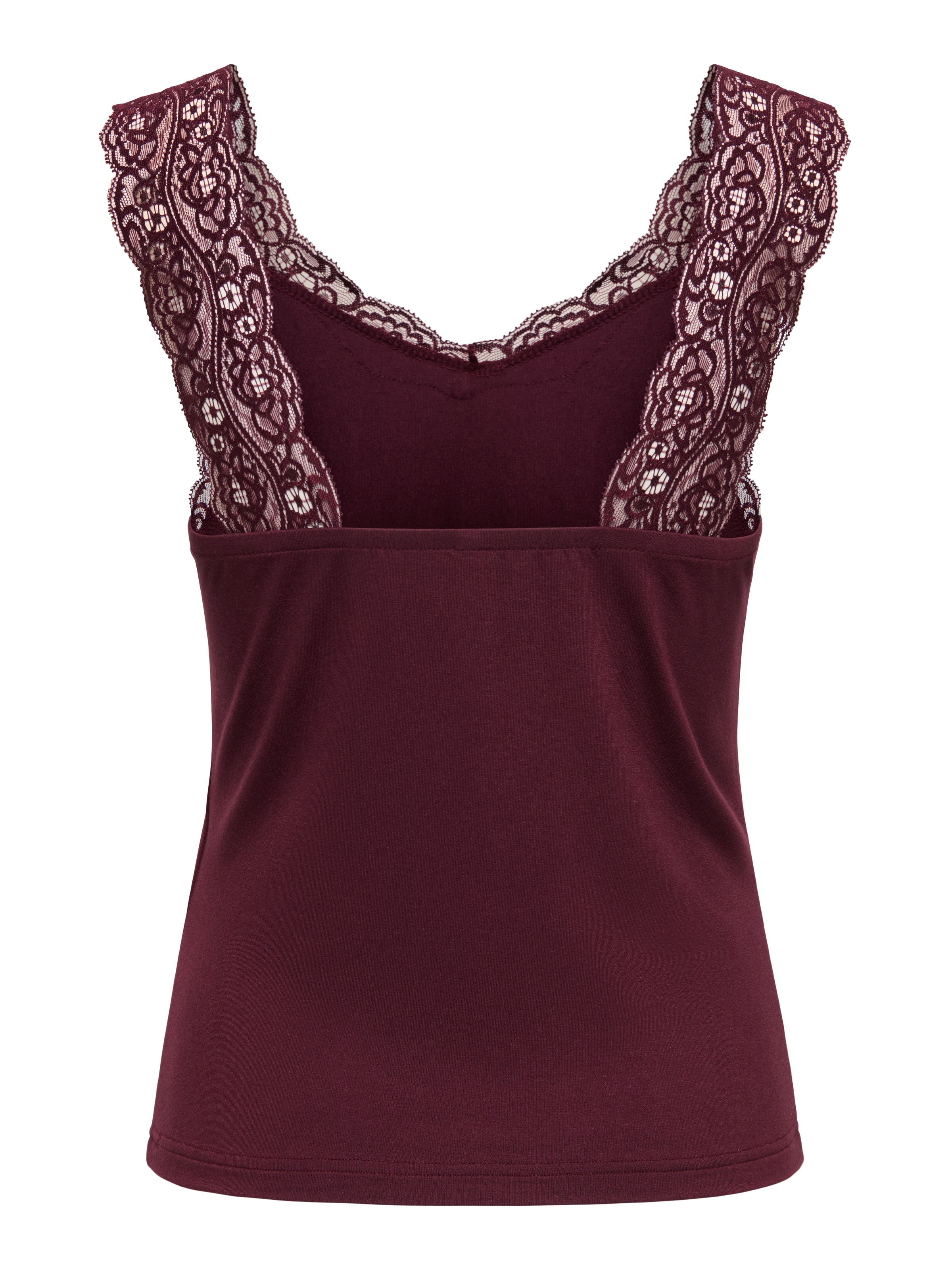 ONLY Spitzentop »ONLLUNI TANK TOP WITH LACE DETAIL CS JRS« Viskosemischung, regular fit