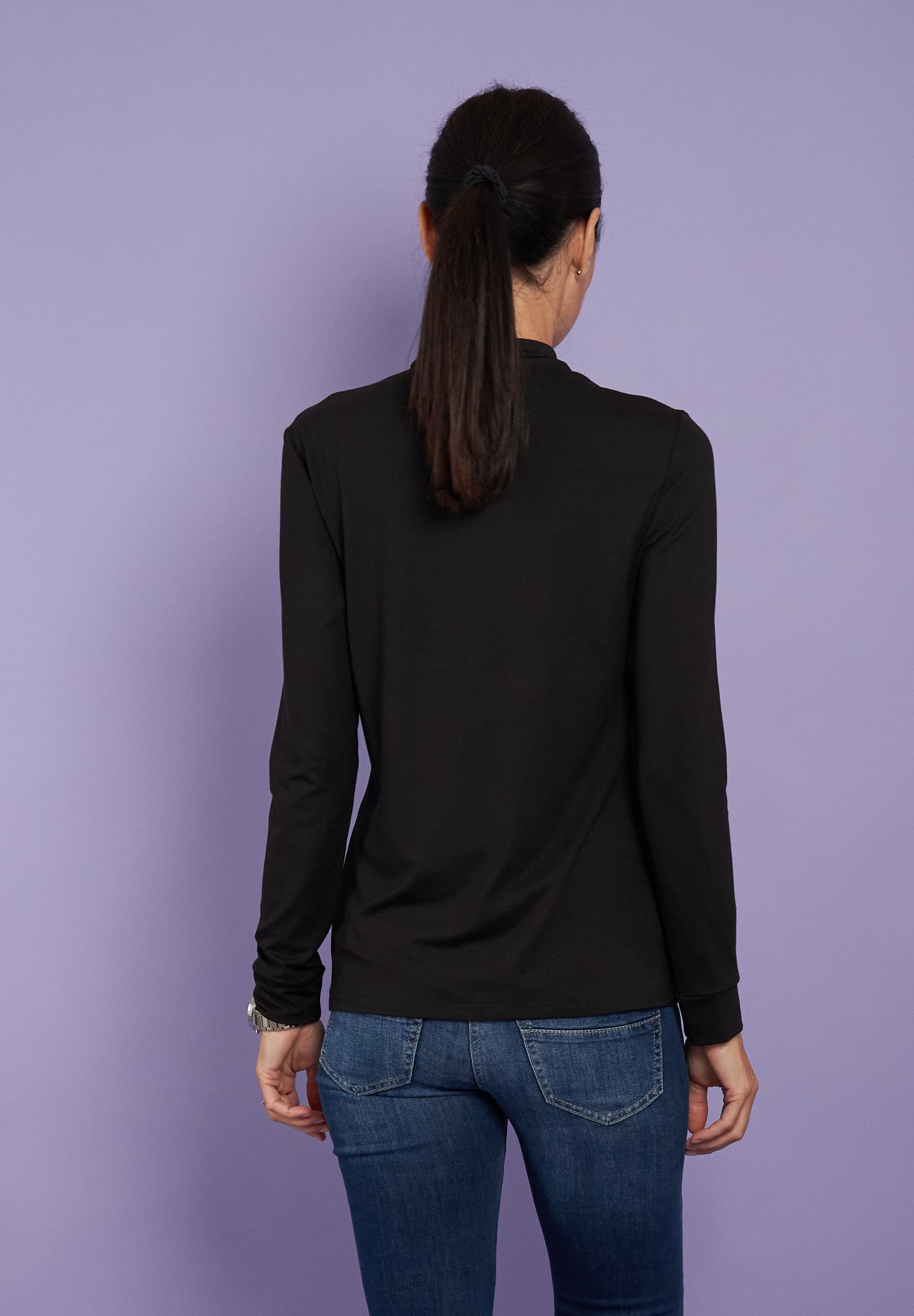 Seidel Moden T-shirt à manches longues mit Glitzersteinen, MADE IN GERMANY