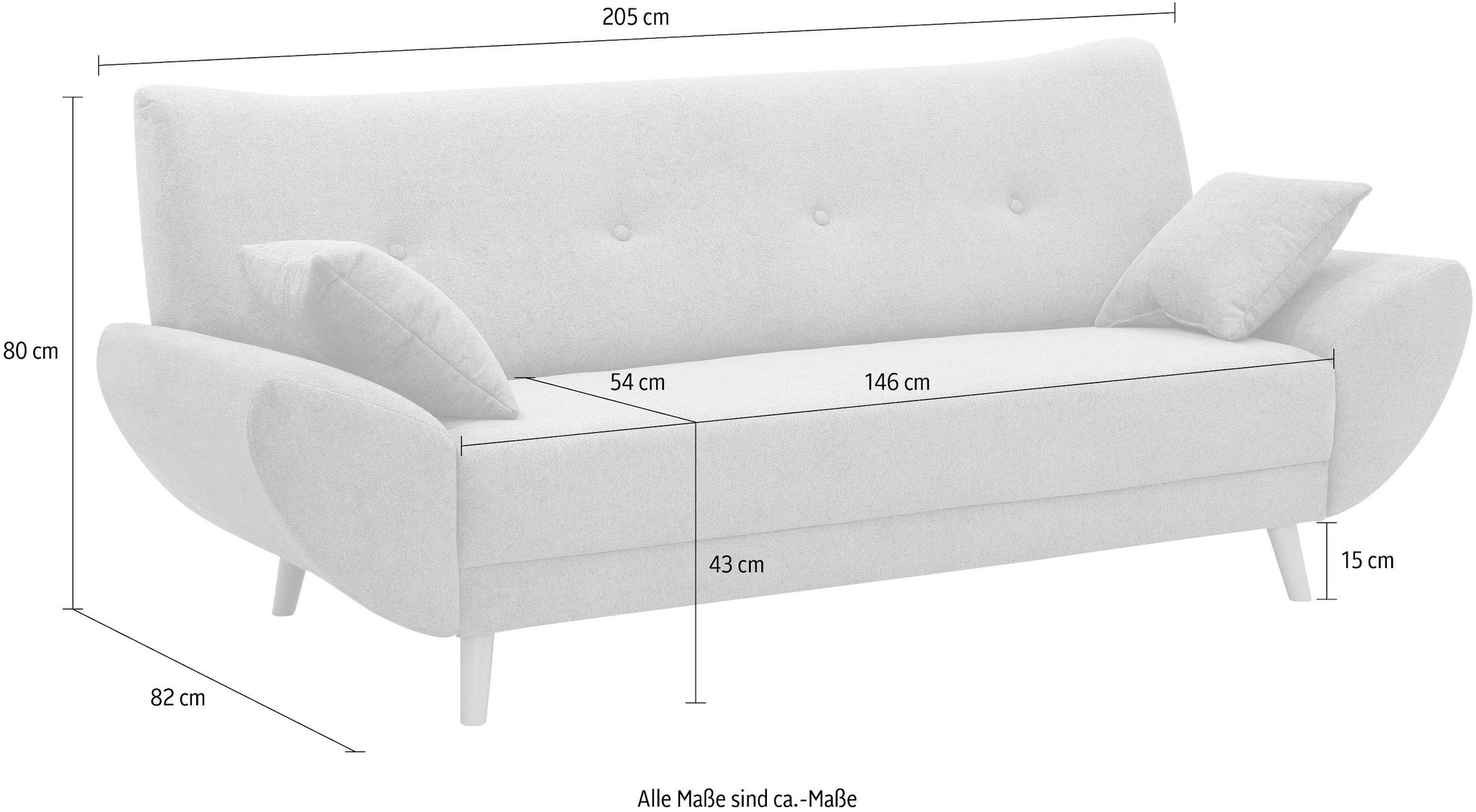 Home affaire 3-Sitzer »Basta«