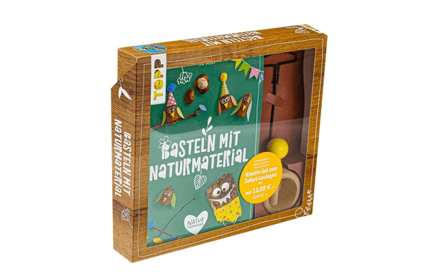 Kreativset »Bastelset Naturmaterialien«, (3 tlg.)